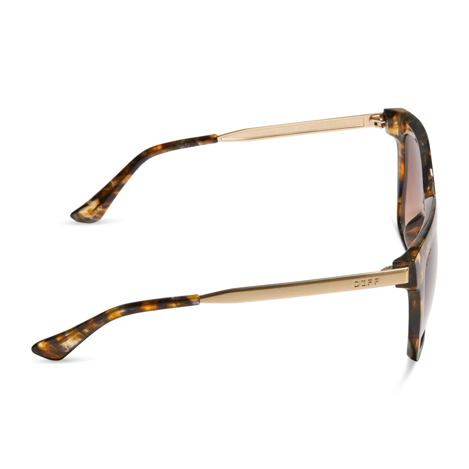 HAILEY - DUNMOR TORTOISE + BROWN GRADIENT SUNGLASSES sold by Diff Eyewear product image thumbnail 3