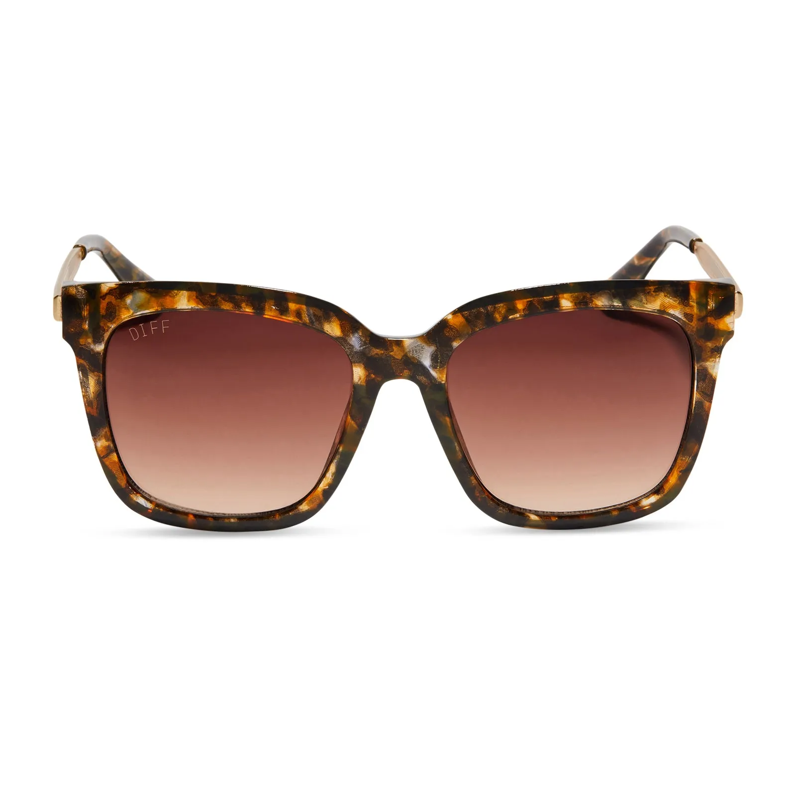 HAILEY - DUNMOR TORTOISE + BROWN GRADIENT SUNGLASSES sold by Diff Eyewear