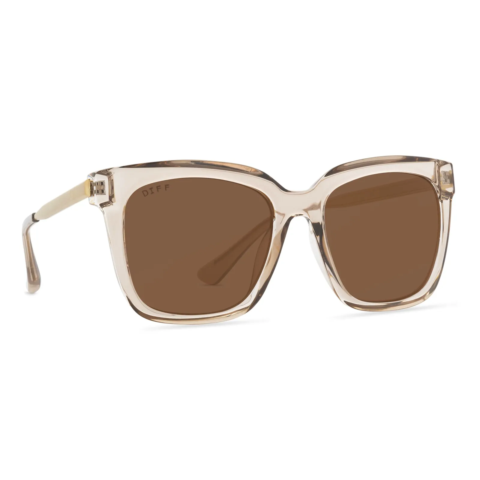 HAILEY - VINTAGE CRYSTAL + BROWN SUNGLASSES sold by Diff Eyewear product image thumbnail 2