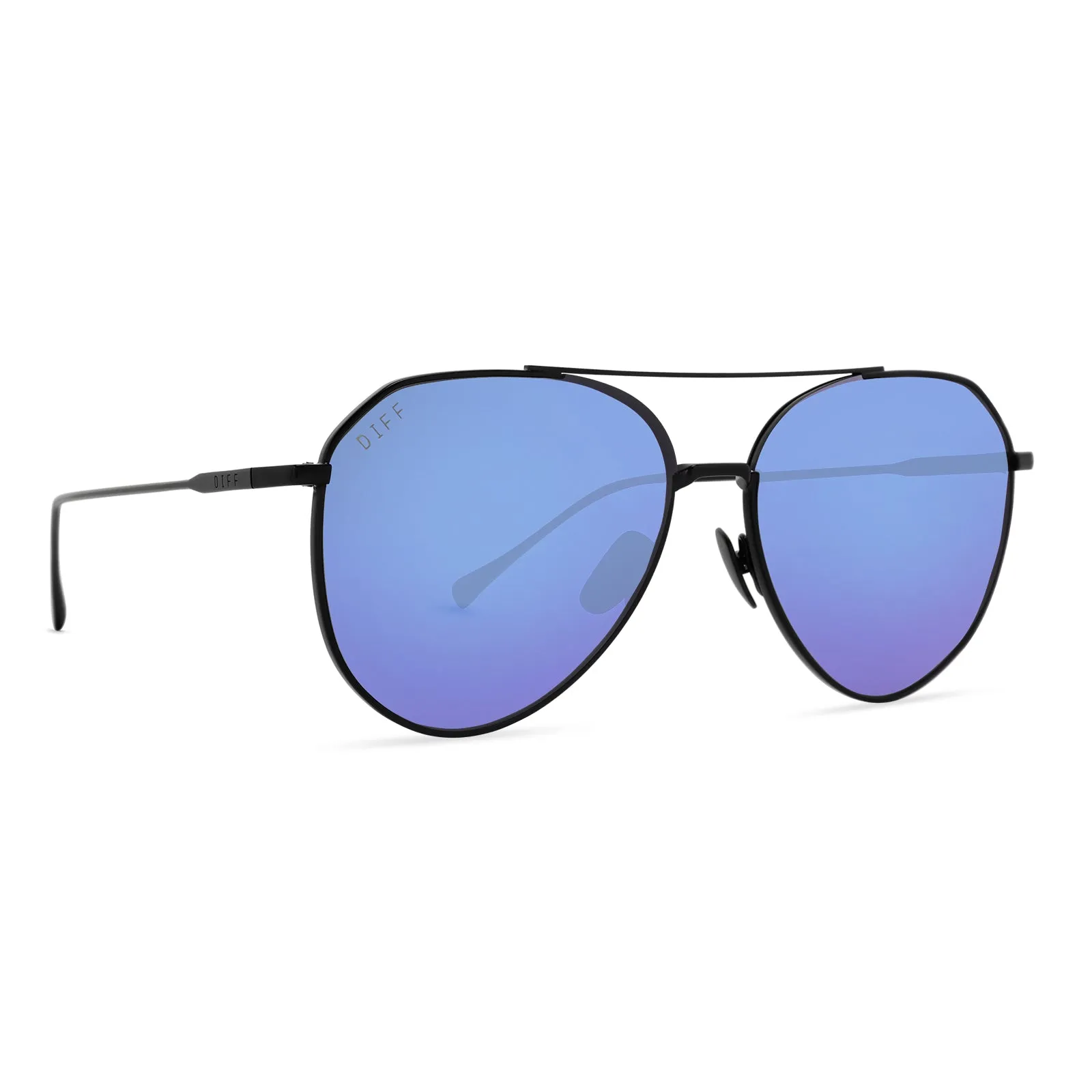 DASH - MATTE BLACK + PURPLE MIRROR + POLARIZED SUNGLASSES sold by Diff Eyewear product image thumbnail 2