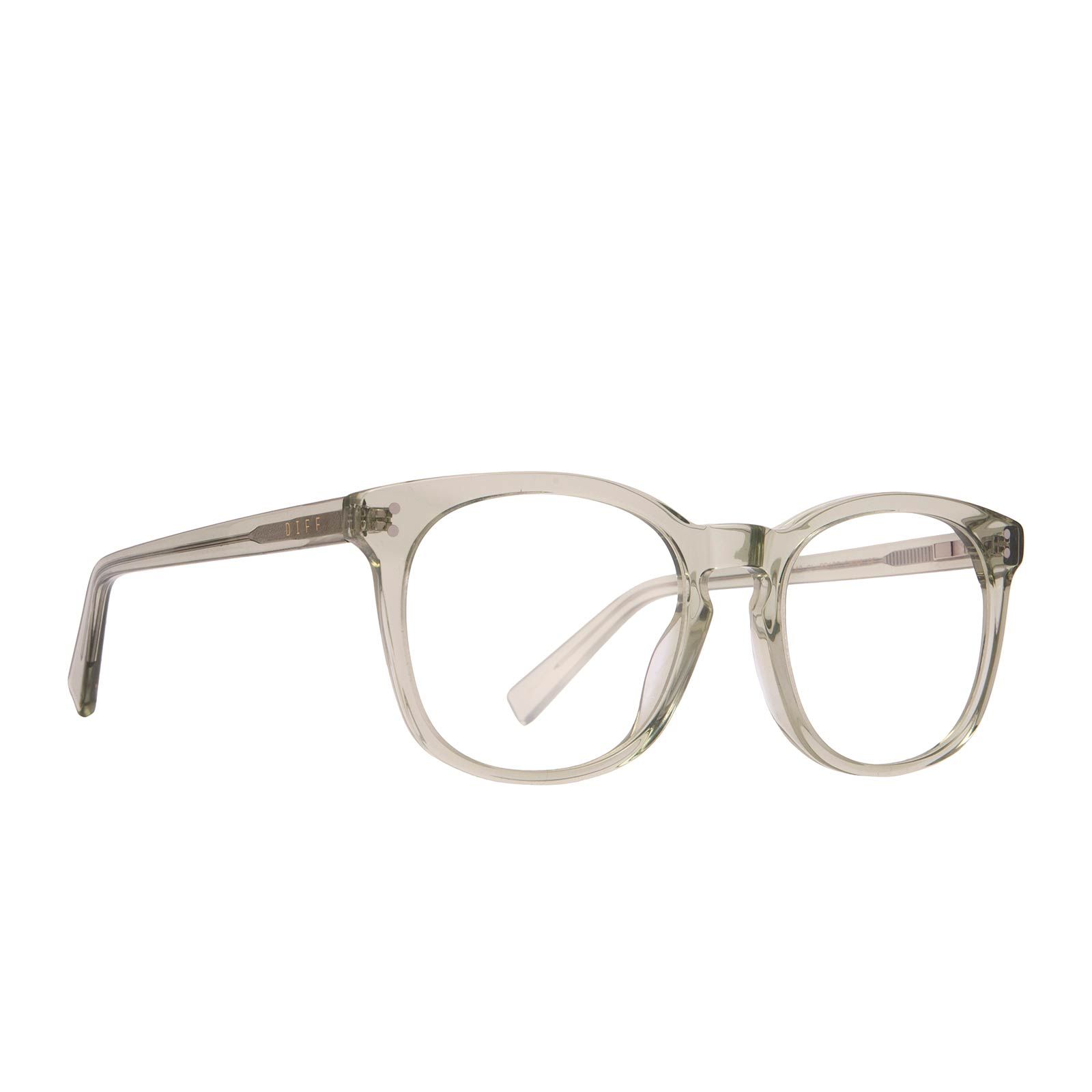 BAILEY - OLIVE + BLUE LIGHT TECHNOLOGY CLEAR GLASSES sold by Diff Eyewear product image thumbnail 2