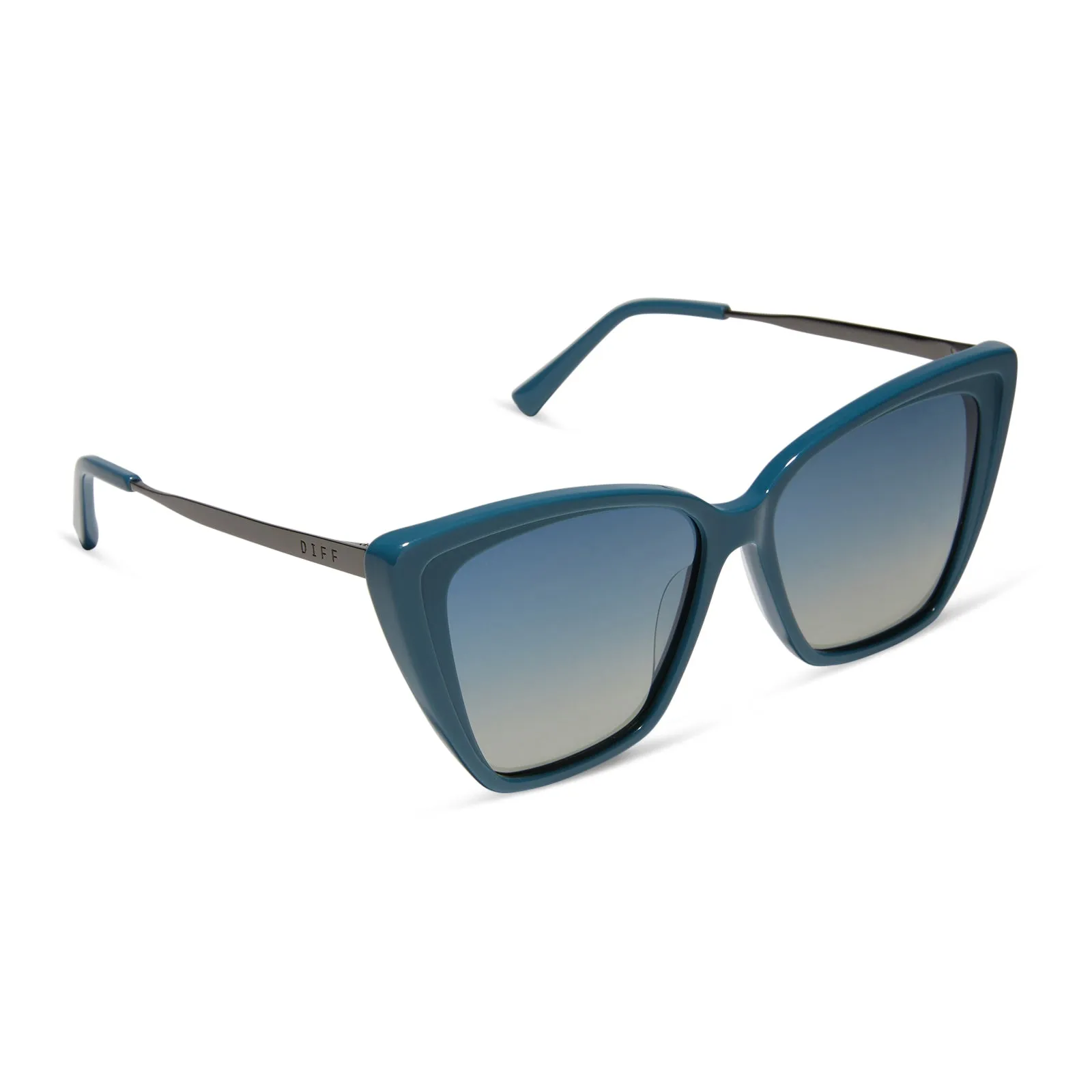 BECKY II - DEEP SPACE + AEGEAN BLUE FLASH + POLARIZED SUNGLASSES sold by Diff Eyewear product image thumbnail 2