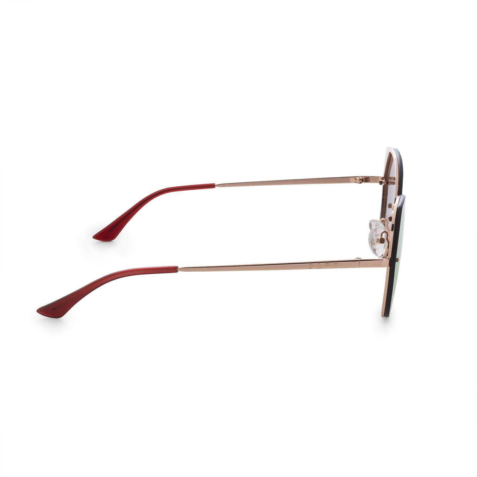 CORA - ROSE GOLD + CHERRY BLOSSOM MIRROR SUNGLASSES sold by Diff Eyewear product image thumbnail 4