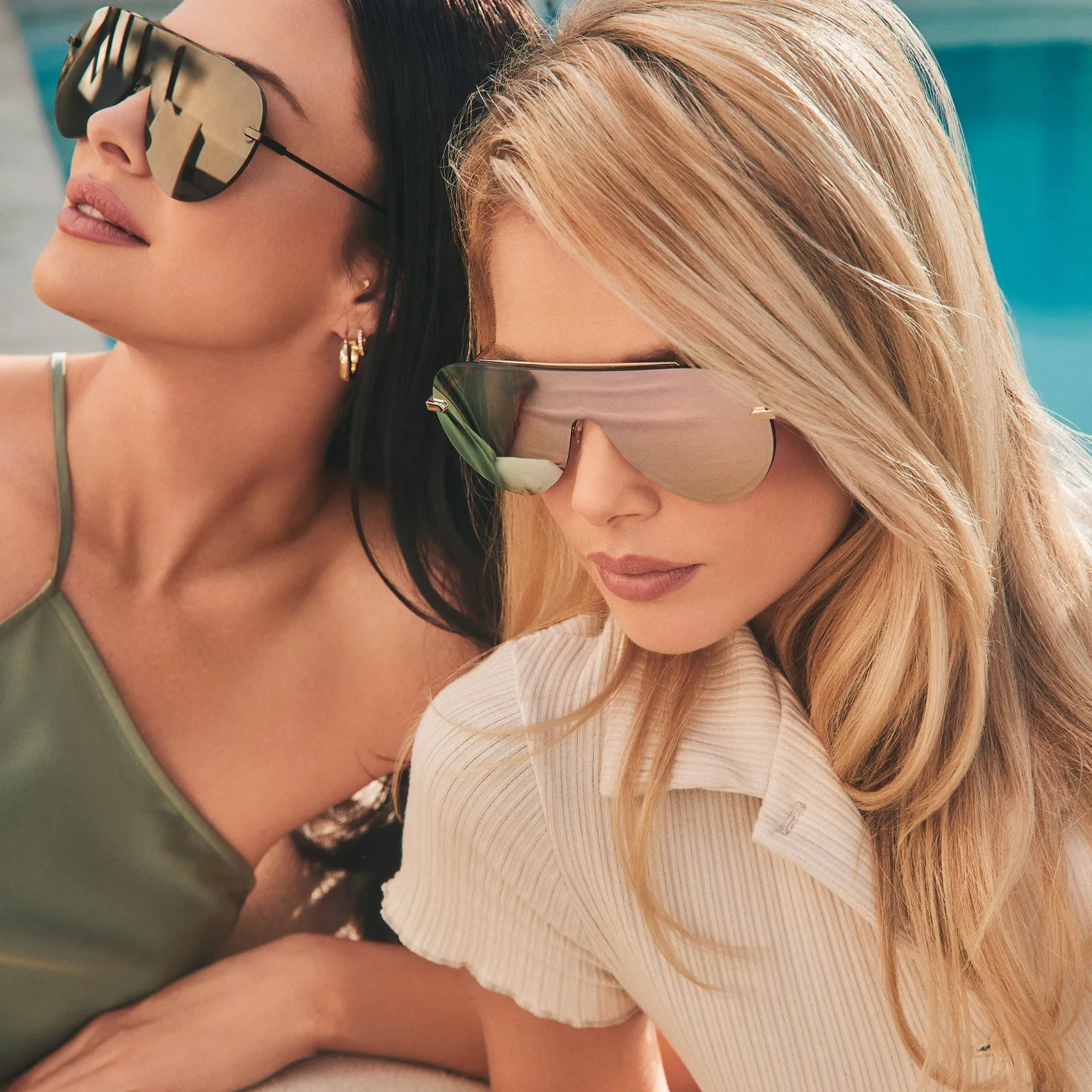 IMANI - GOLD + CHERRY BLOSSOM MIRROR SUNGLASSES sold by Diff Eyewear product image thumbnail 5