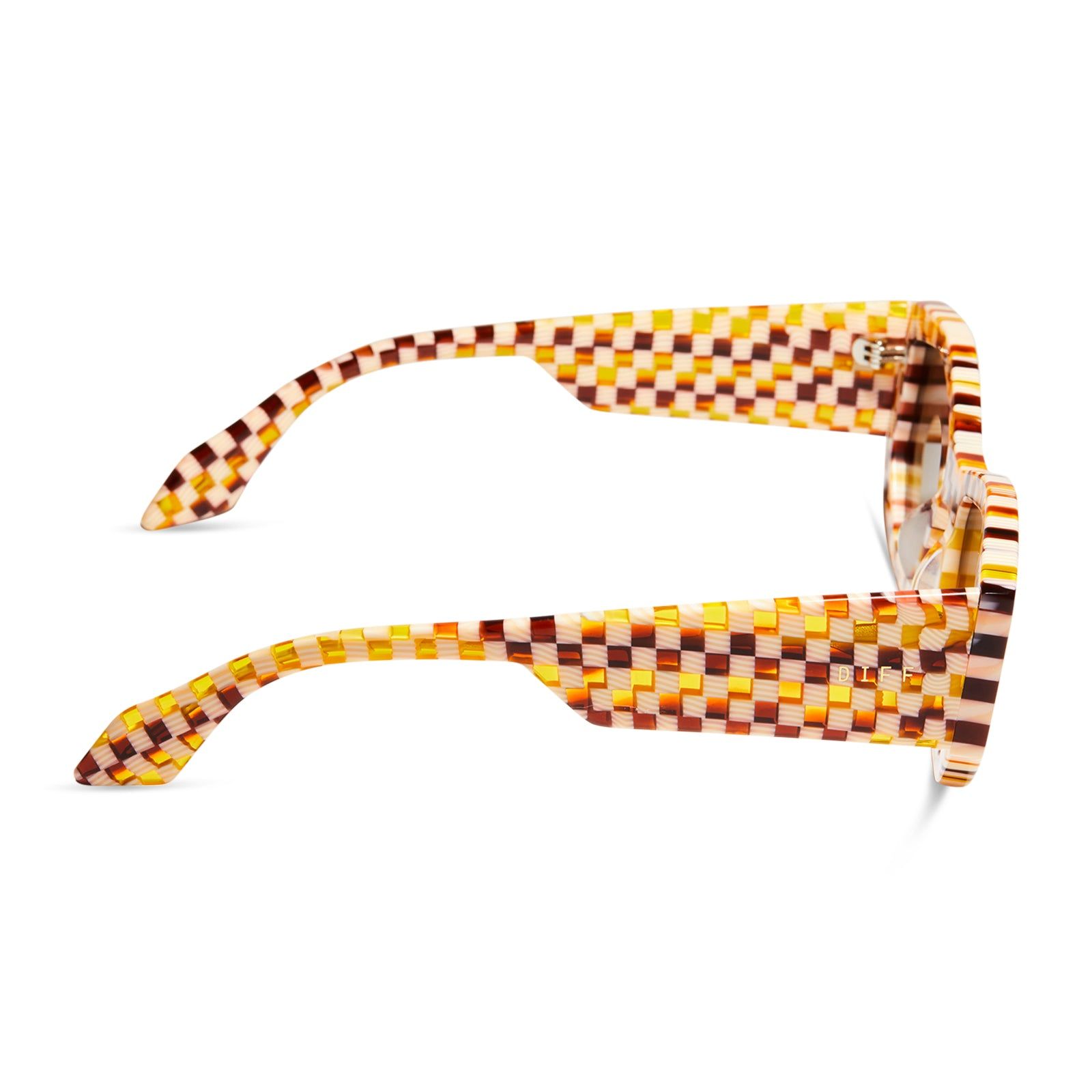 ZOE - CHESTNUT WEAVE + BROWN GRADIENT SUNGLASSES sold by Diff Eyewear product image thumbnail 3