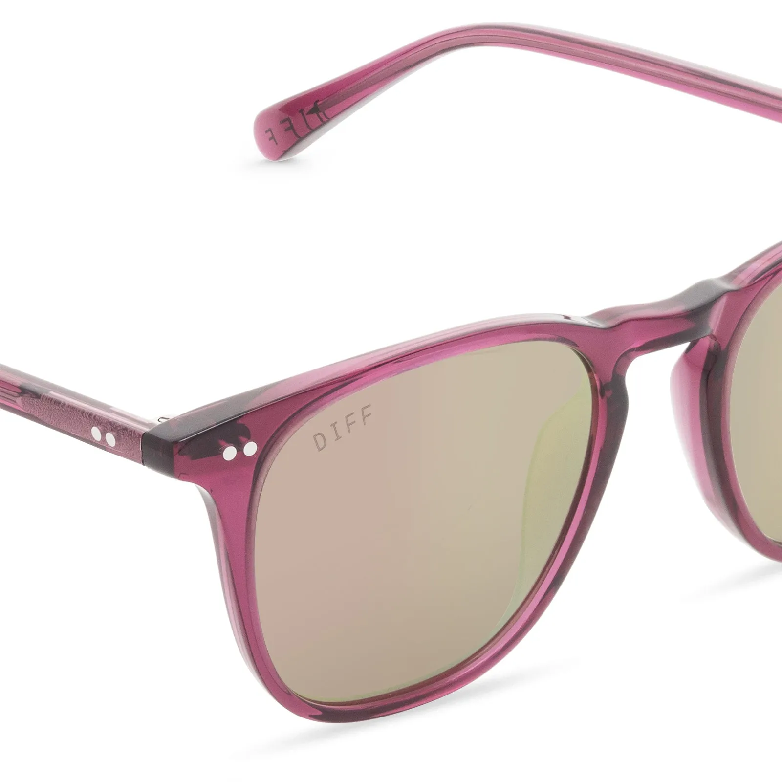 MAXWELL - UMBRIA CRYSTAL + CHERRY BLOSSOM MIRROR SUNGLASSES sold by Diff Eyewear product image thumbnail 3