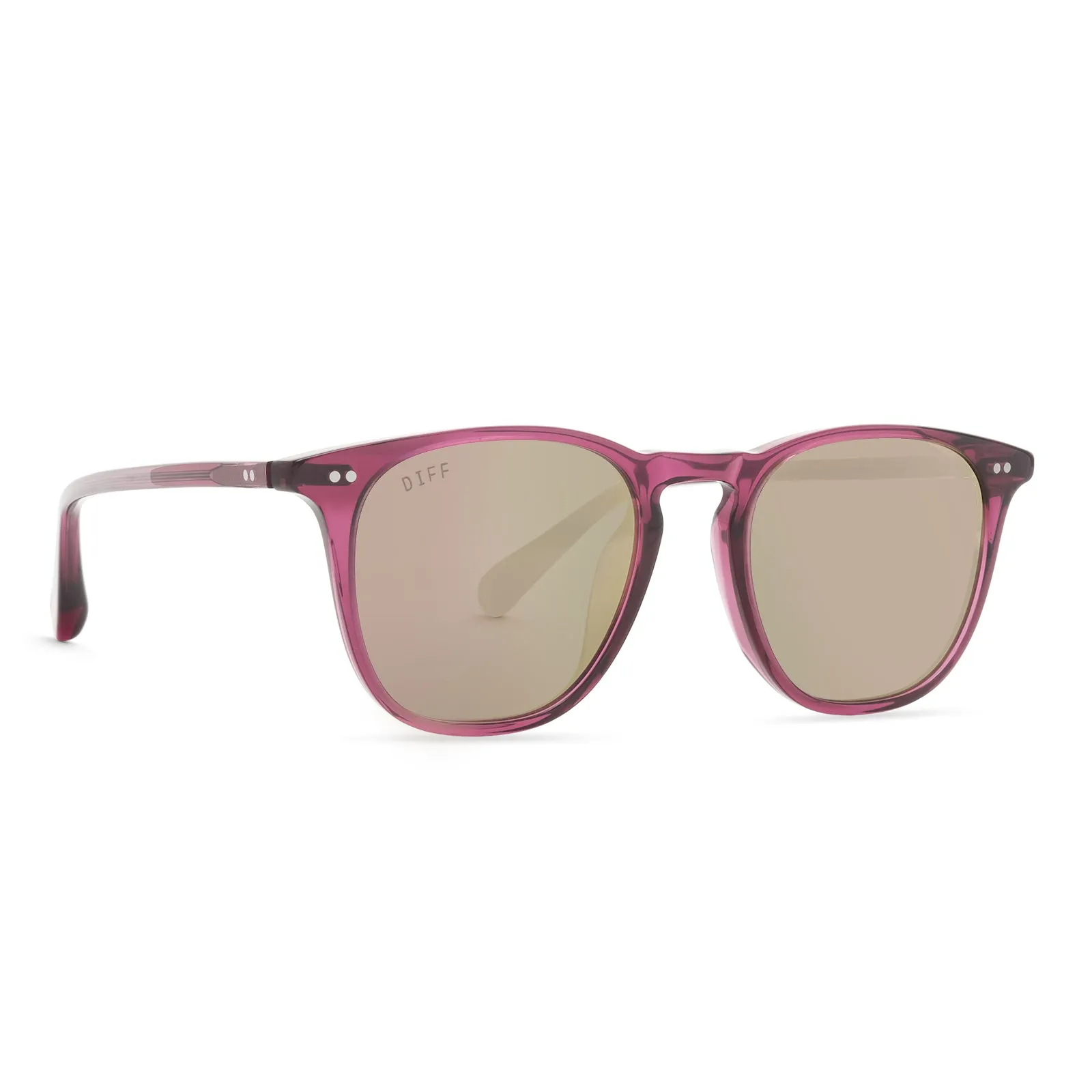 MAXWELL - UMBRIA CRYSTAL + CHERRY BLOSSOM MIRROR SUNGLASSES sold by Diff Eyewear product image thumbnail 2