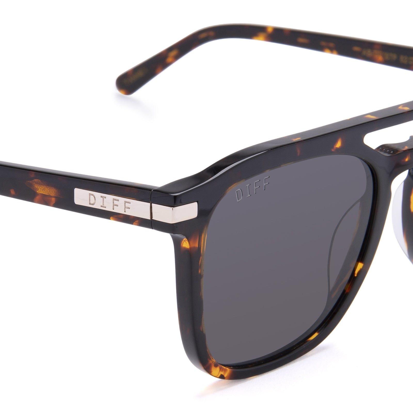 TANNER - DARK TORTOISE + BROWN GRADIENT SUNGLASSES sold by Diff Eyewear product image thumbnail 3