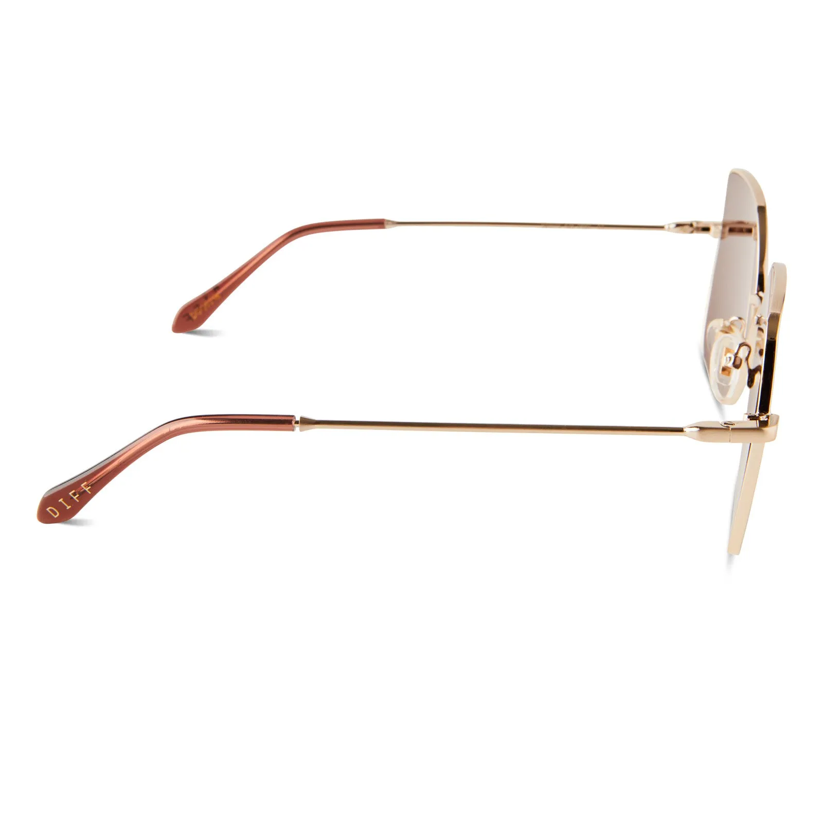 IRIS - BRUSHED GOLD + BRONZE MIRROR SUNGLASSES sold by Diff Eyewear product image thumbnail 3