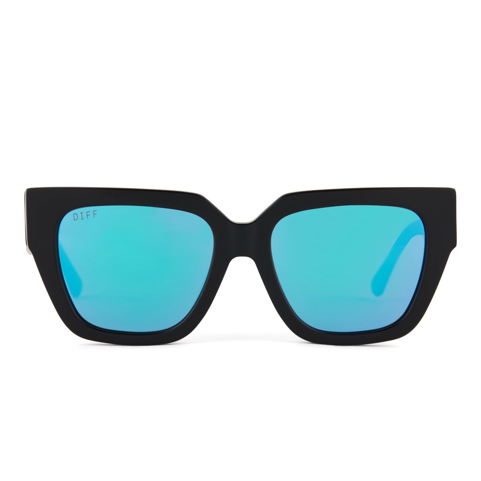 REMI II - MATTE BLACK + PURPLE MIRROR SUNGLASSES sold by Diff Eyewear