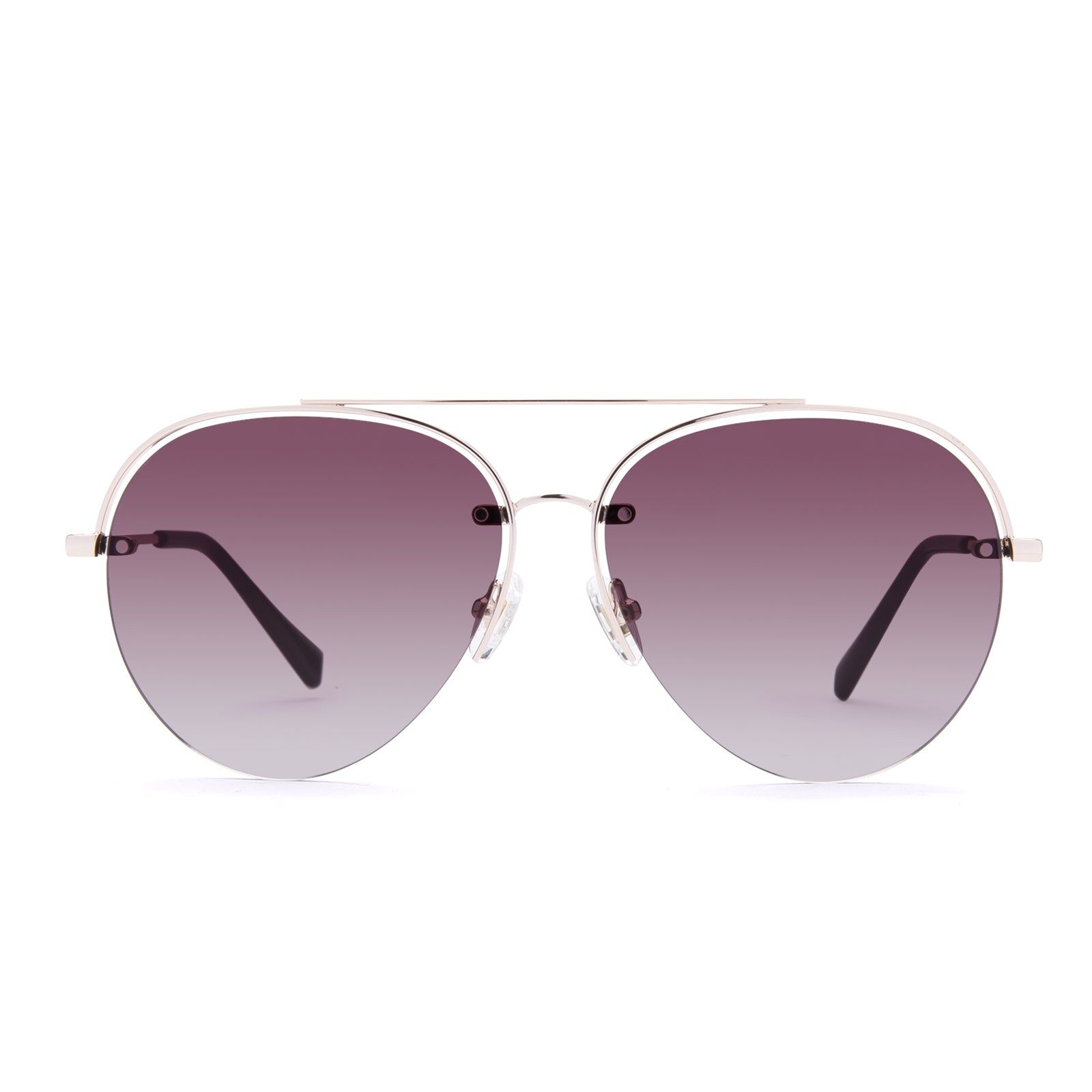 LENOX II - ROSE GOLD + WINE GRADIENT SUNGLASSES sold by Diff Eyewear