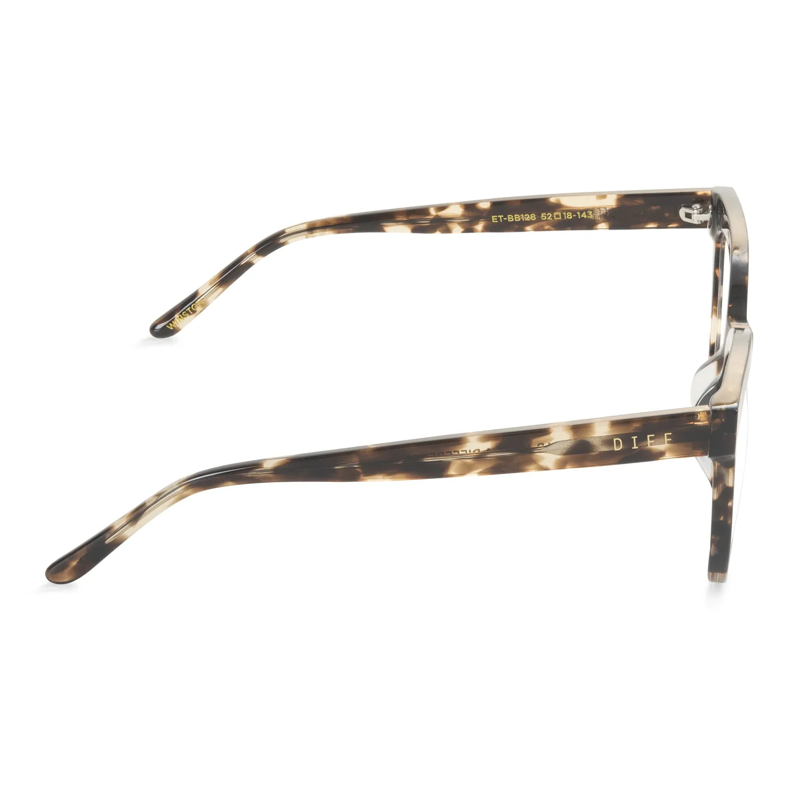 WINSTON - ESPRESSO TORTOISE + GLASSES sold by Diff Eyewear product image thumbnail 4