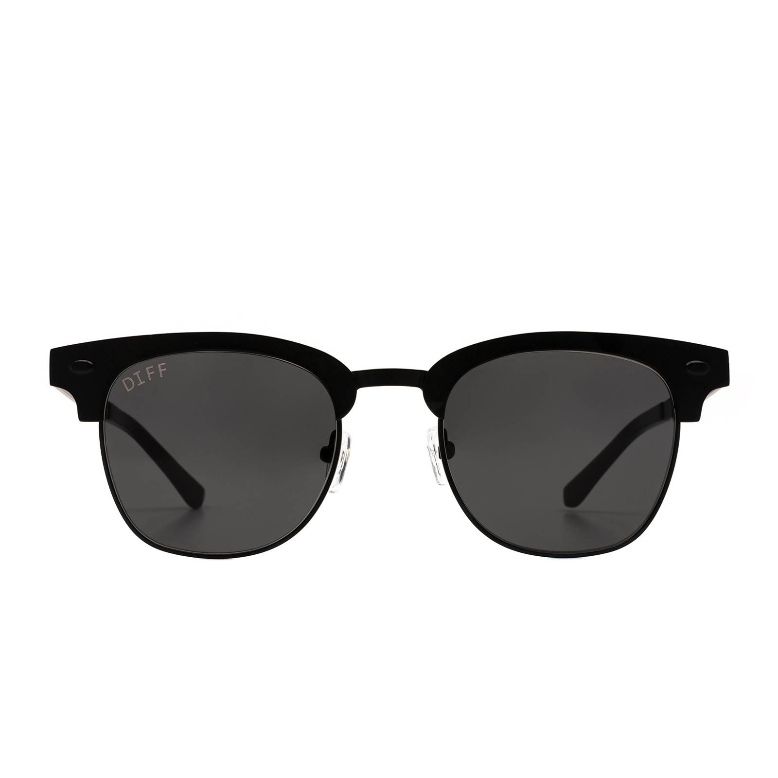 EMMETT - MATTE BLACK + GREY SUNGLASSES sold by Diff Eyewear