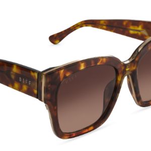 BELLA III - AMBER TORTOISE + BROWN GRADIENT SUNGLASSES sold by Diff Eyewear