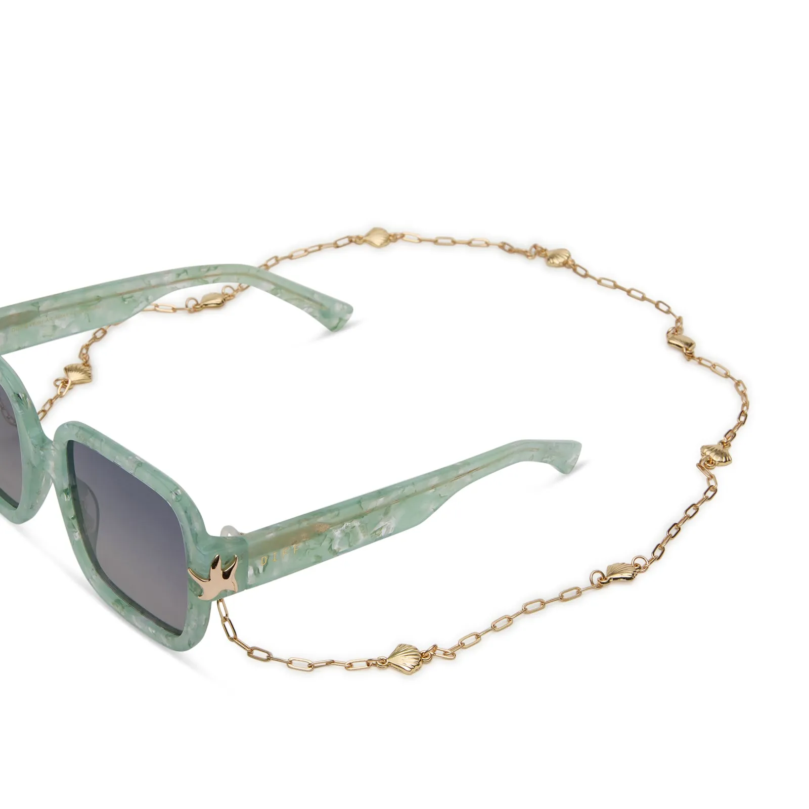 DISNEY PRINCESS CHAIN - ARIEL + GOLD CHAIN sold by Diff Eyewear