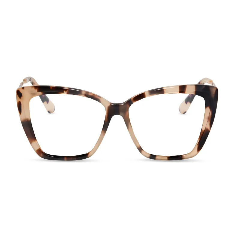 BECKY II - CREAM TORTOISE + GLASSES sold by Diff Eyewear