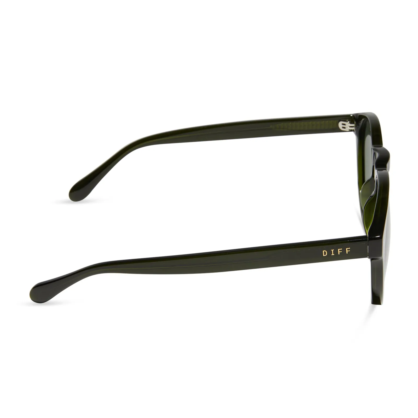 CODY XL - DARK OLIVE CRYSTAL + G15 + POLARIZED SUNGLASSES sold by Diff Eyewear product image thumbnail 3