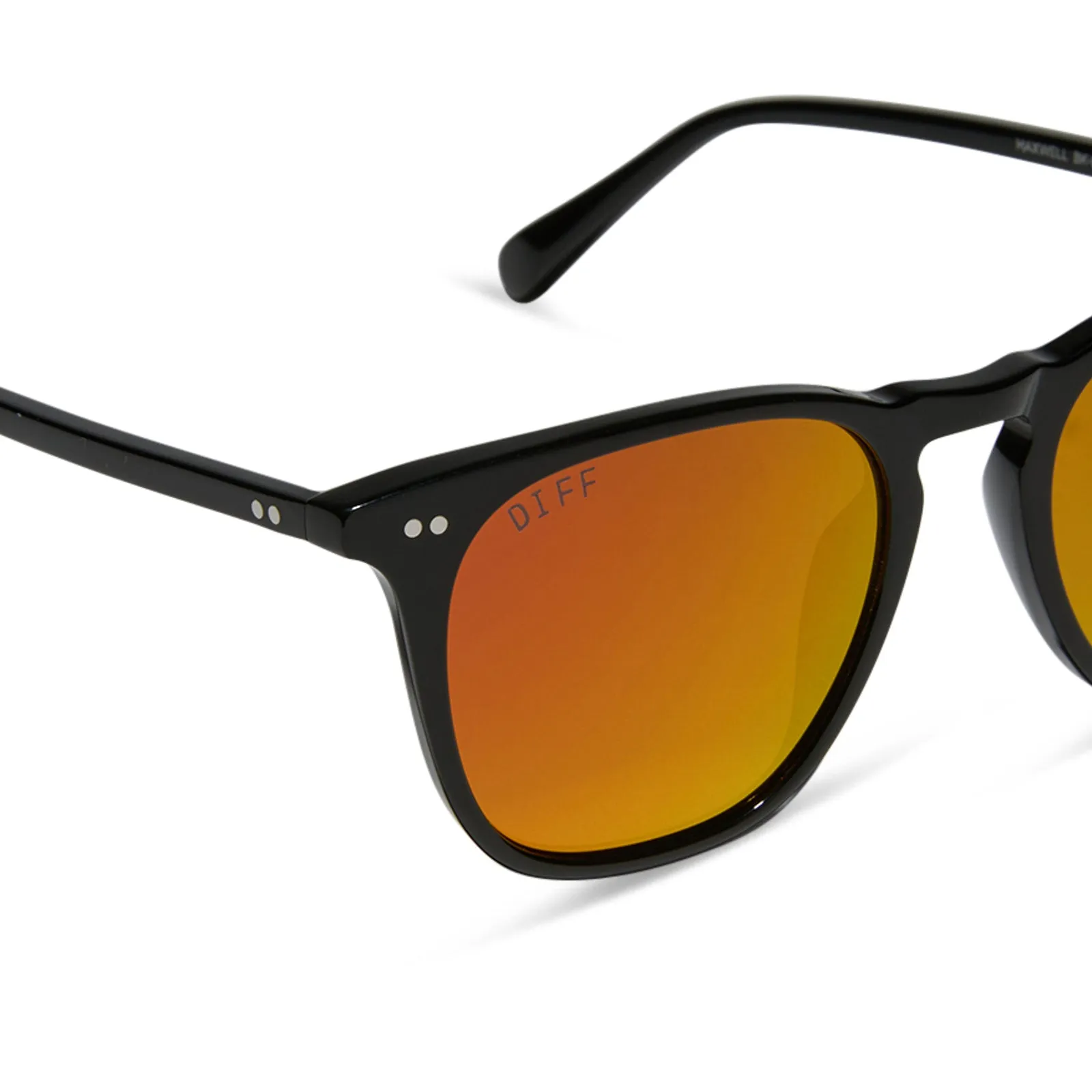 MAXWELL - BLACK + SUNSET MIRROR SUNGLASSES sold by Diff Eyewear product image thumbnail 4