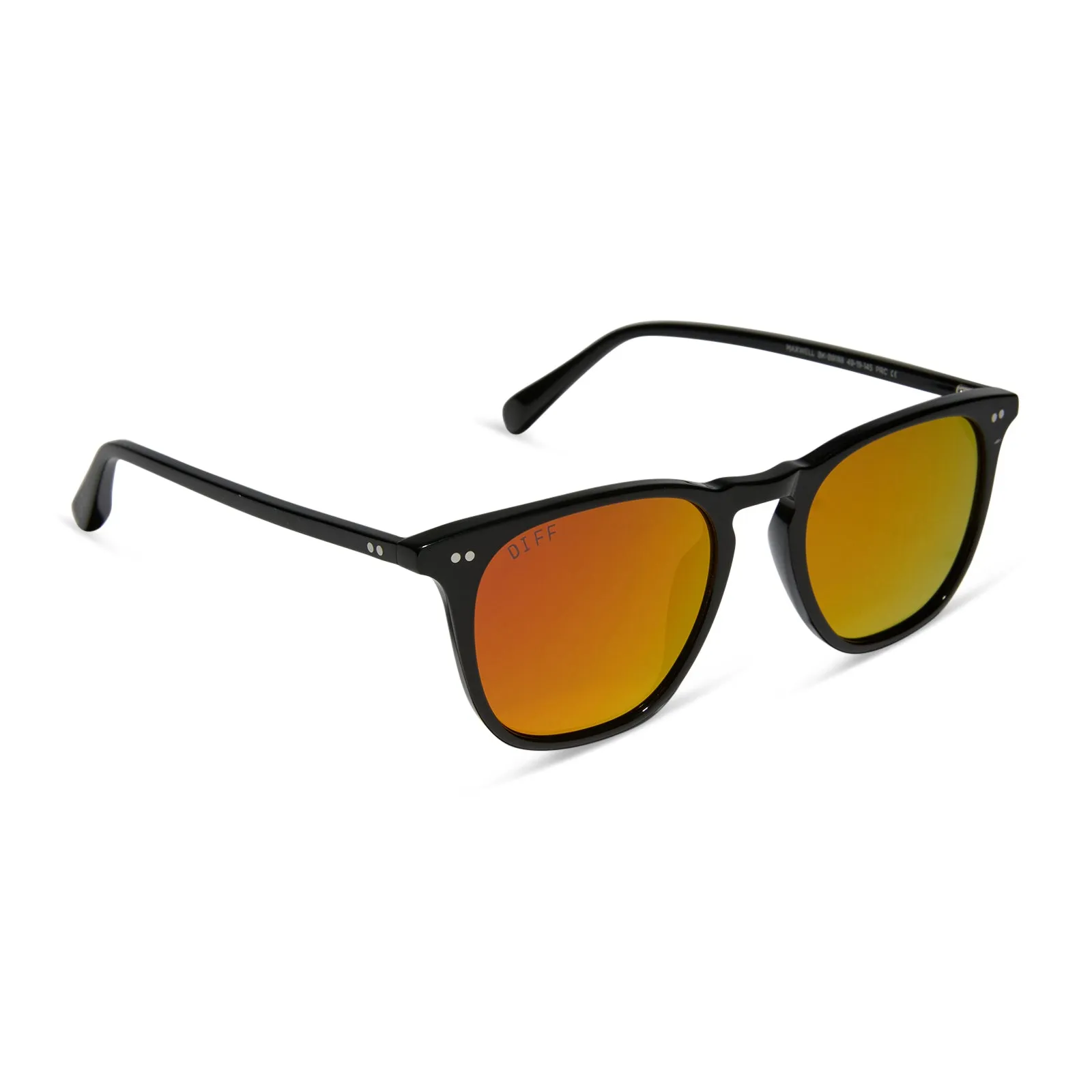 MAXWELL - BLACK + SUNSET MIRROR SUNGLASSES sold by Diff Eyewear product image thumbnail 2