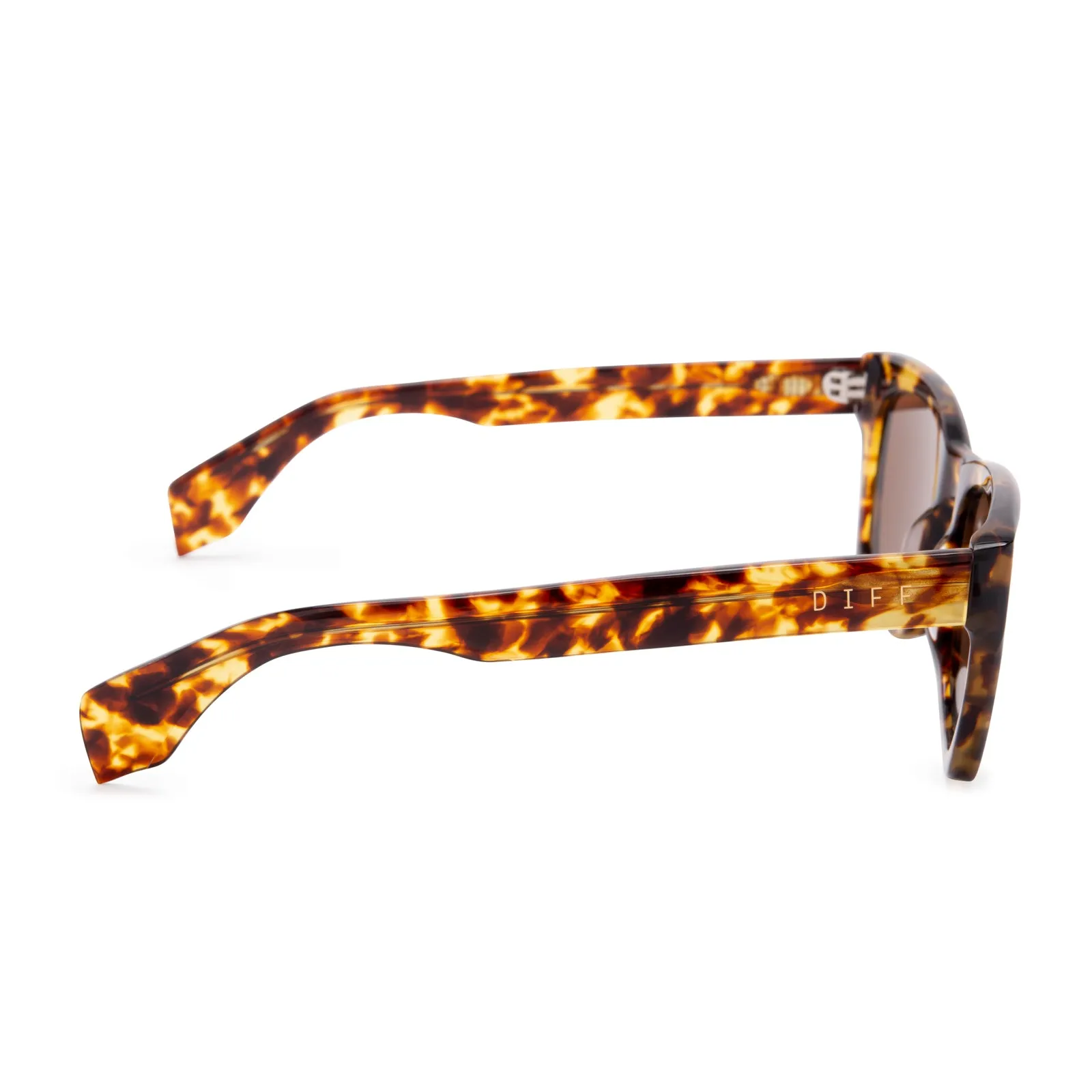 DEAN - AMBER TORTOISE + BROWN POLARIZED SUNGLASSES sold by Diff Eyewear product image thumbnail 4