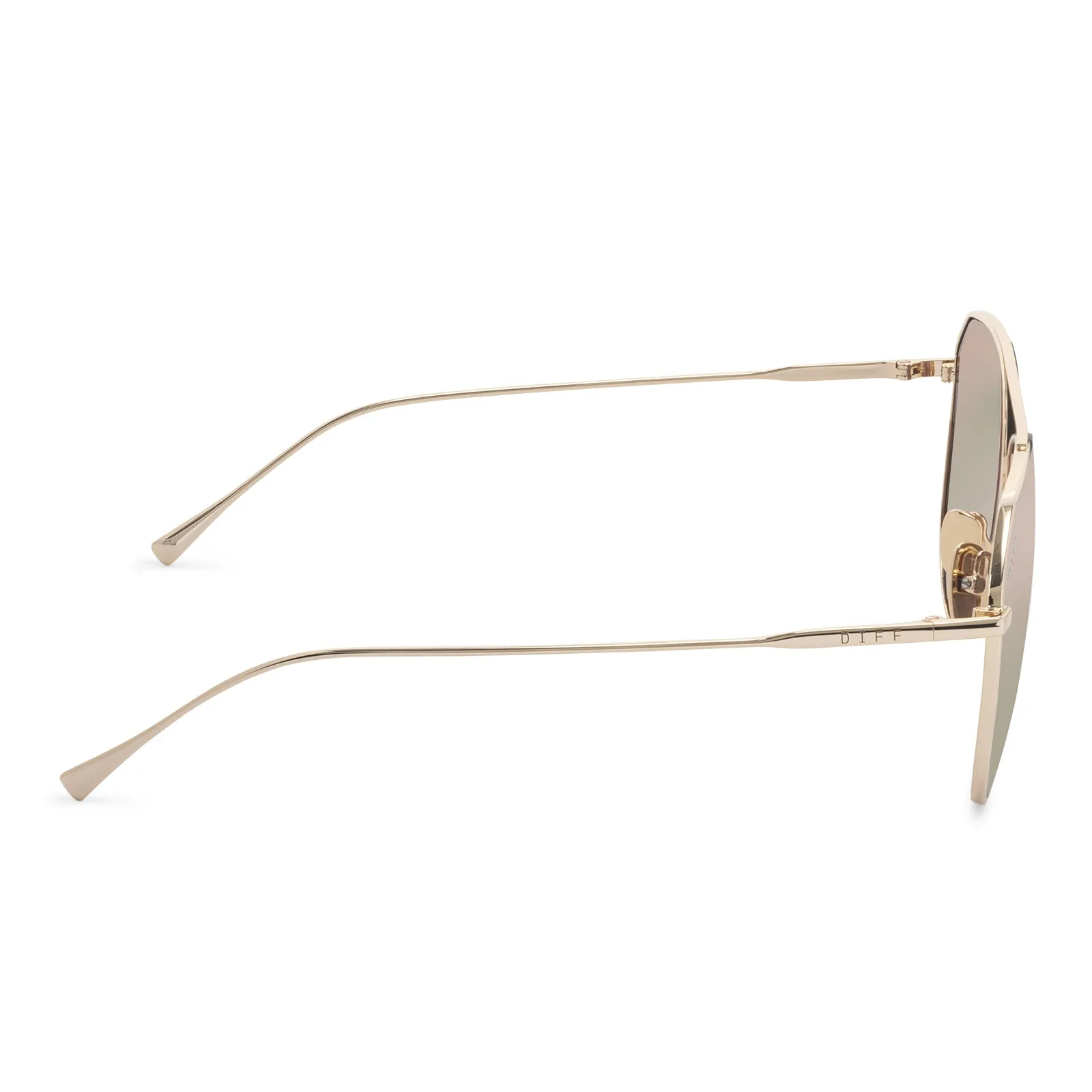 DASH - GOLD + CHERRY BLOSSOM MIRROR SUNGLASSES sold by Diff Eyewear product image thumbnail 4