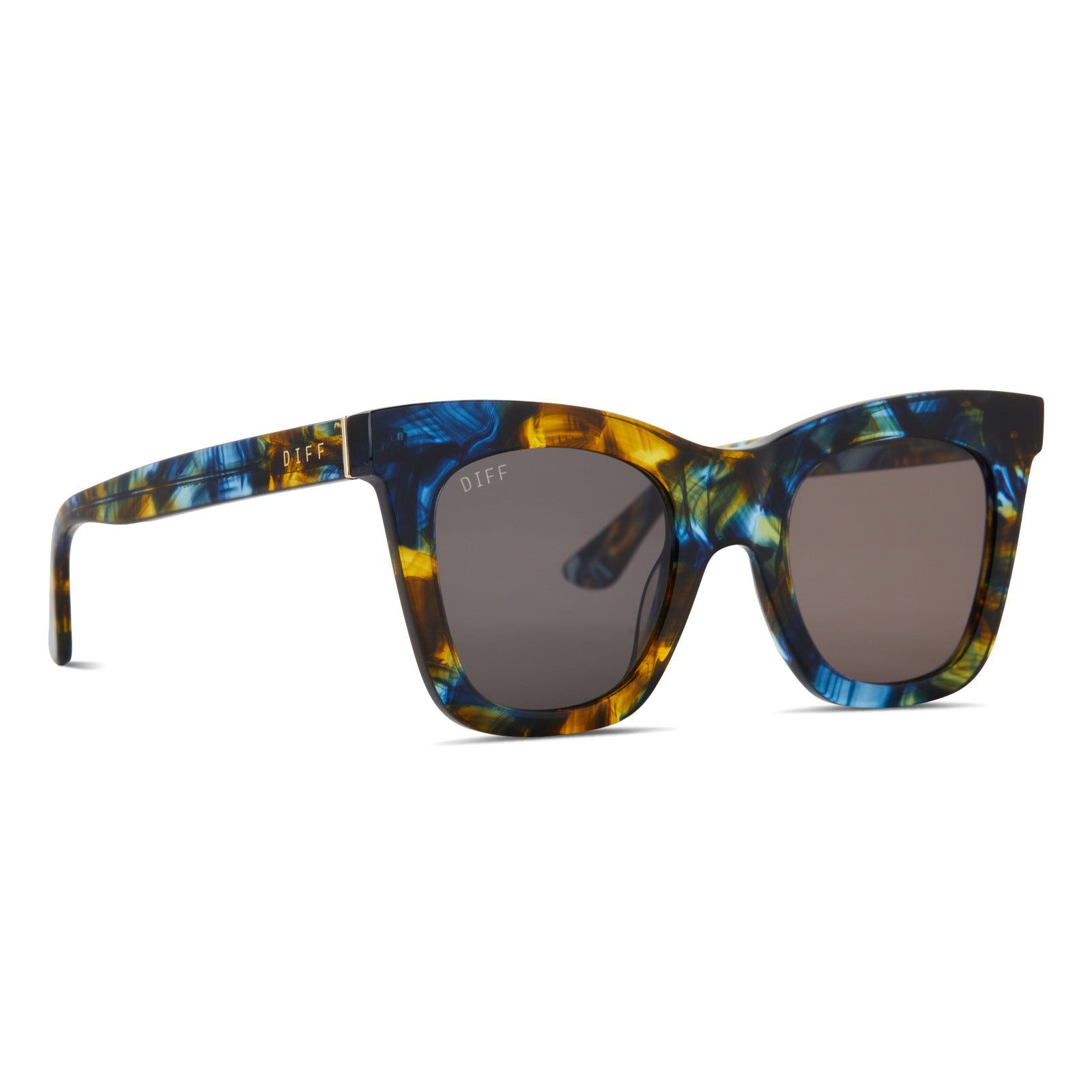 KAIA - GLACIAL TORTOISE + GREY SUNGLASSES sold by Diff Eyewear product image thumbnail 2
