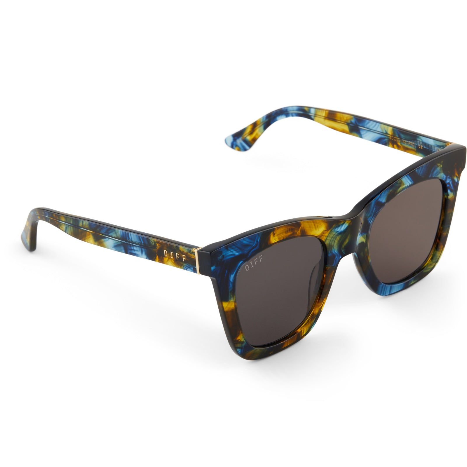KAIA - GLACIAL TORTOISE + GREY SUNGLASSES sold by Diff Eyewear product image thumbnail 4