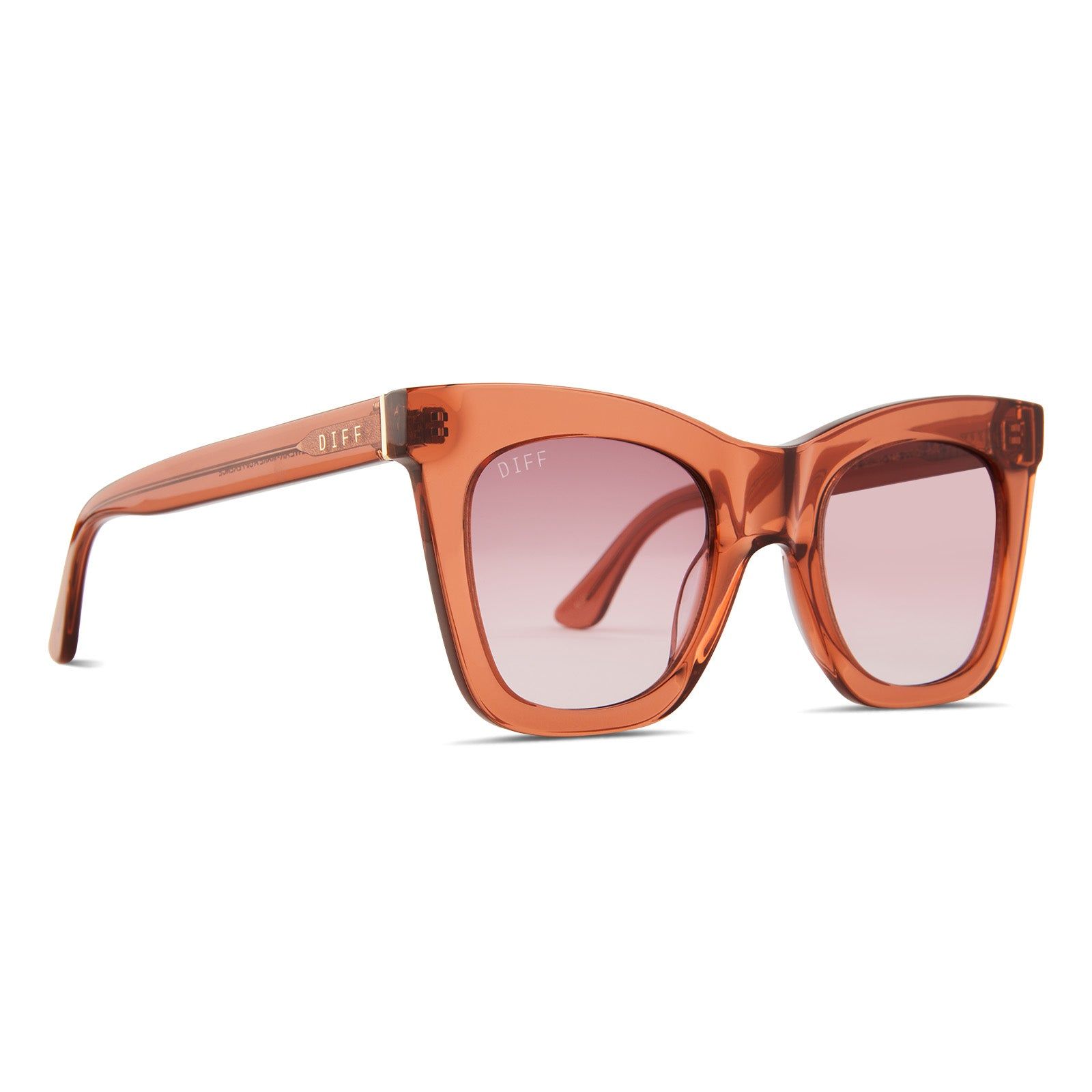 KAIA - BROWN SUGAR + WINE GRADIENT SUNGLASSES sold by Diff Eyewear product image thumbnail 2