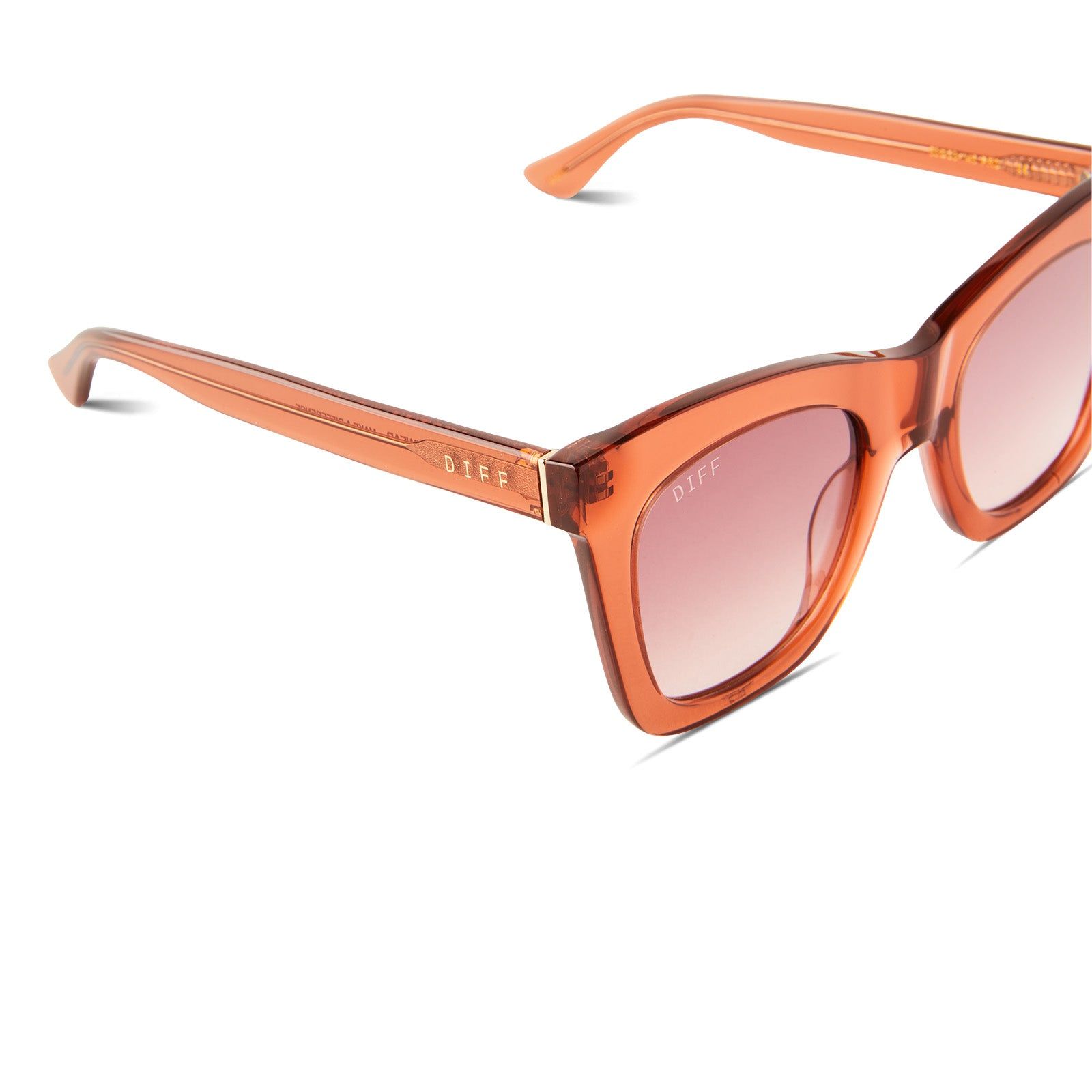 KAIA - BROWN SUGAR + WINE GRADIENT SUNGLASSES sold by Diff Eyewear product image thumbnail 4