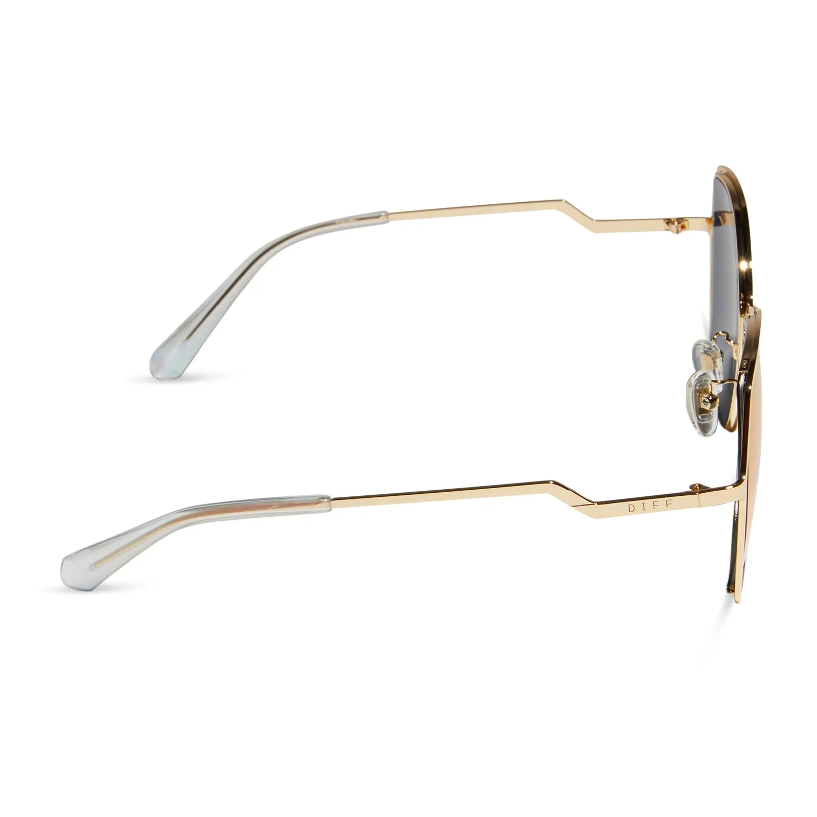 DONNA III - GOLD + PINK RUSH MIRROR SUNGLASSES sold by Diff Eyewear product image thumbnail 3