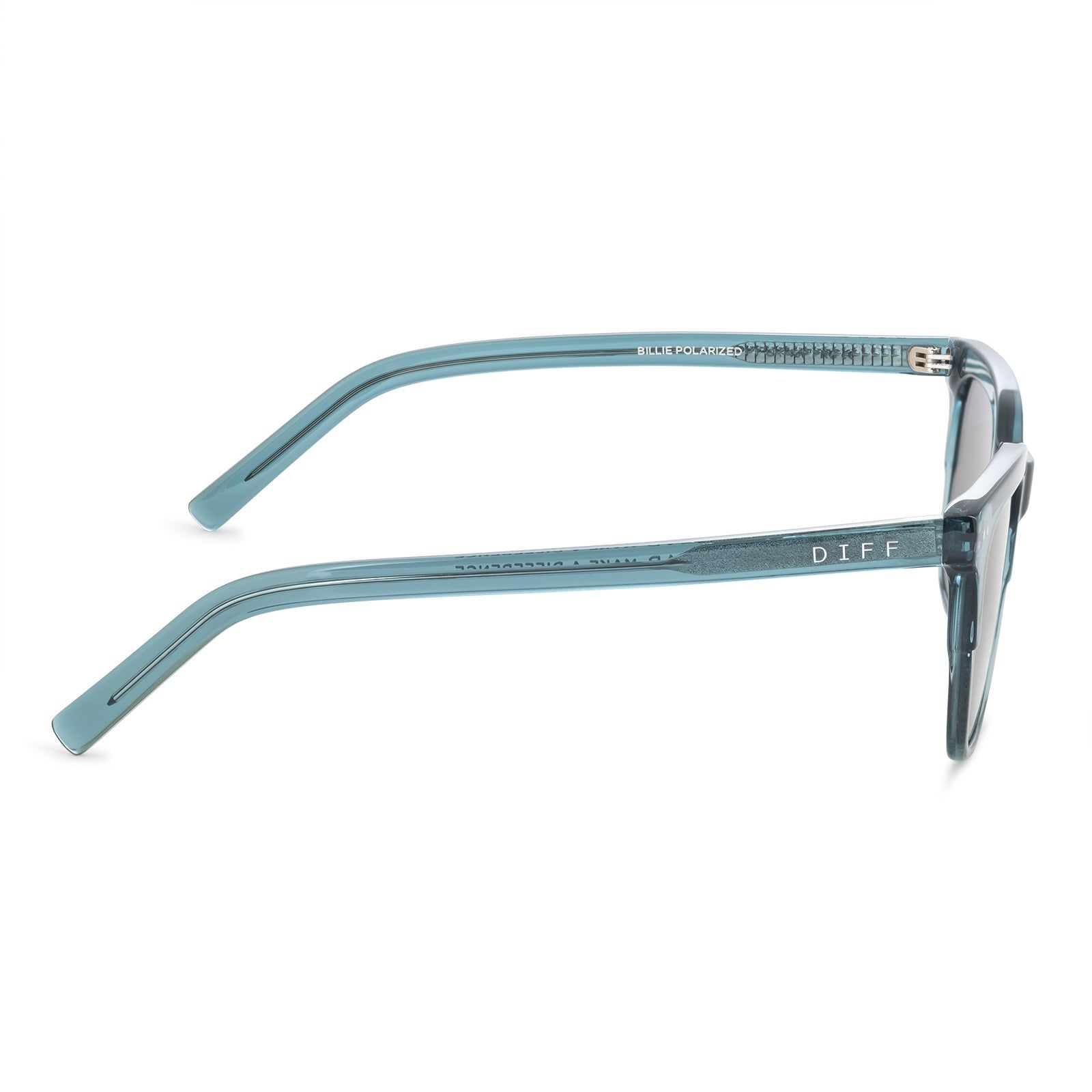 BILLIE - PURE BLUE TORTOISE GREY POLARIZED SUNGLASSES sold by Diff Eyewear product image thumbnail 4