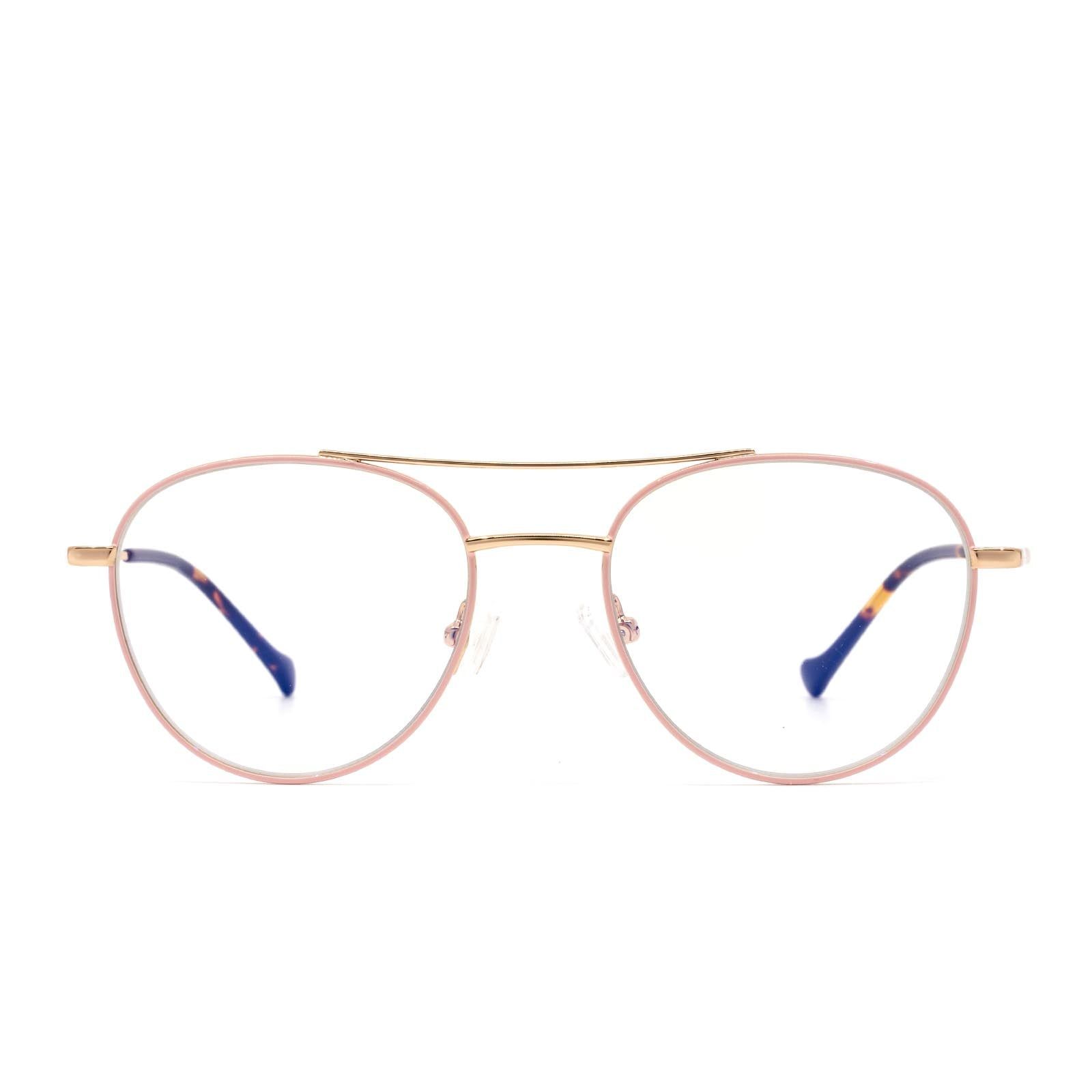 AIDEN - LIGHT PINK + ROSE GOLD + BLUE LIGHT TECHNOLOGY GLASSES sold by Diff Eyewear