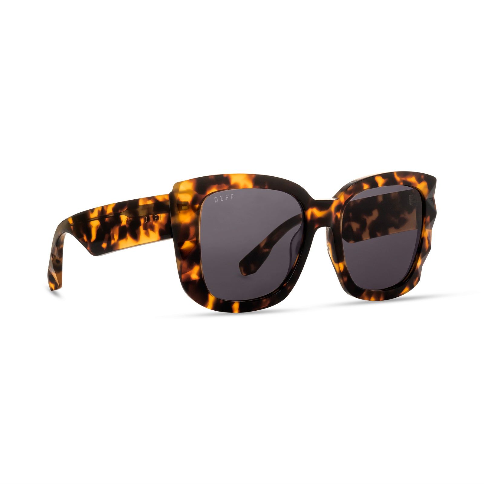 DANA - AMBER TORTOISE + GREY POLARIZED SUNGLASSES sold by Diff Eyewear product image thumbnail 2