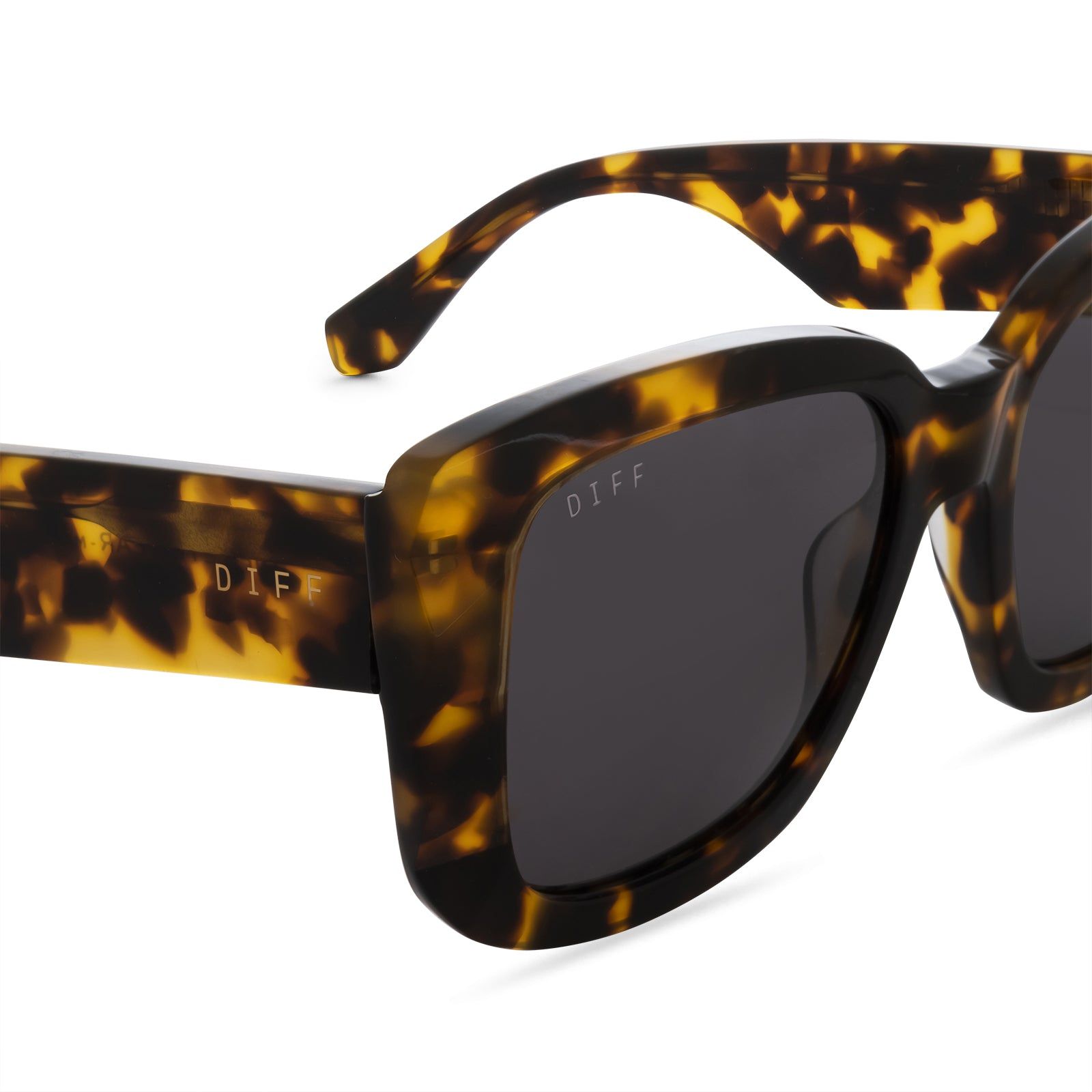 DANA - AMBER TORTOISE + GREY POLARIZED SUNGLASSES sold by Diff Eyewear product image thumbnail 3