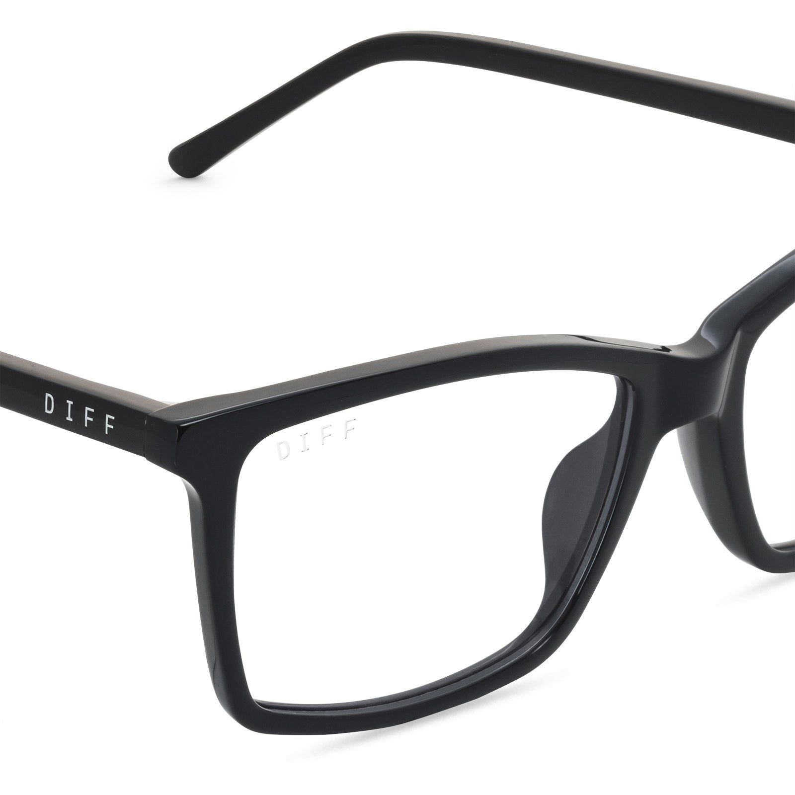 CONNOR - BLACK + CLEAR GLASSES sold by Diff Eyewear product image thumbnail 3