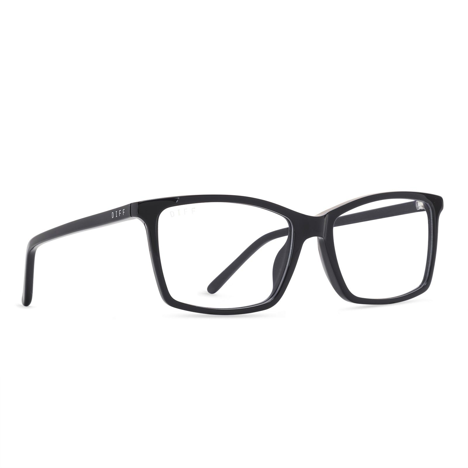 CONNOR - BLACK + CLEAR GLASSES sold by Diff Eyewear product image thumbnail 2