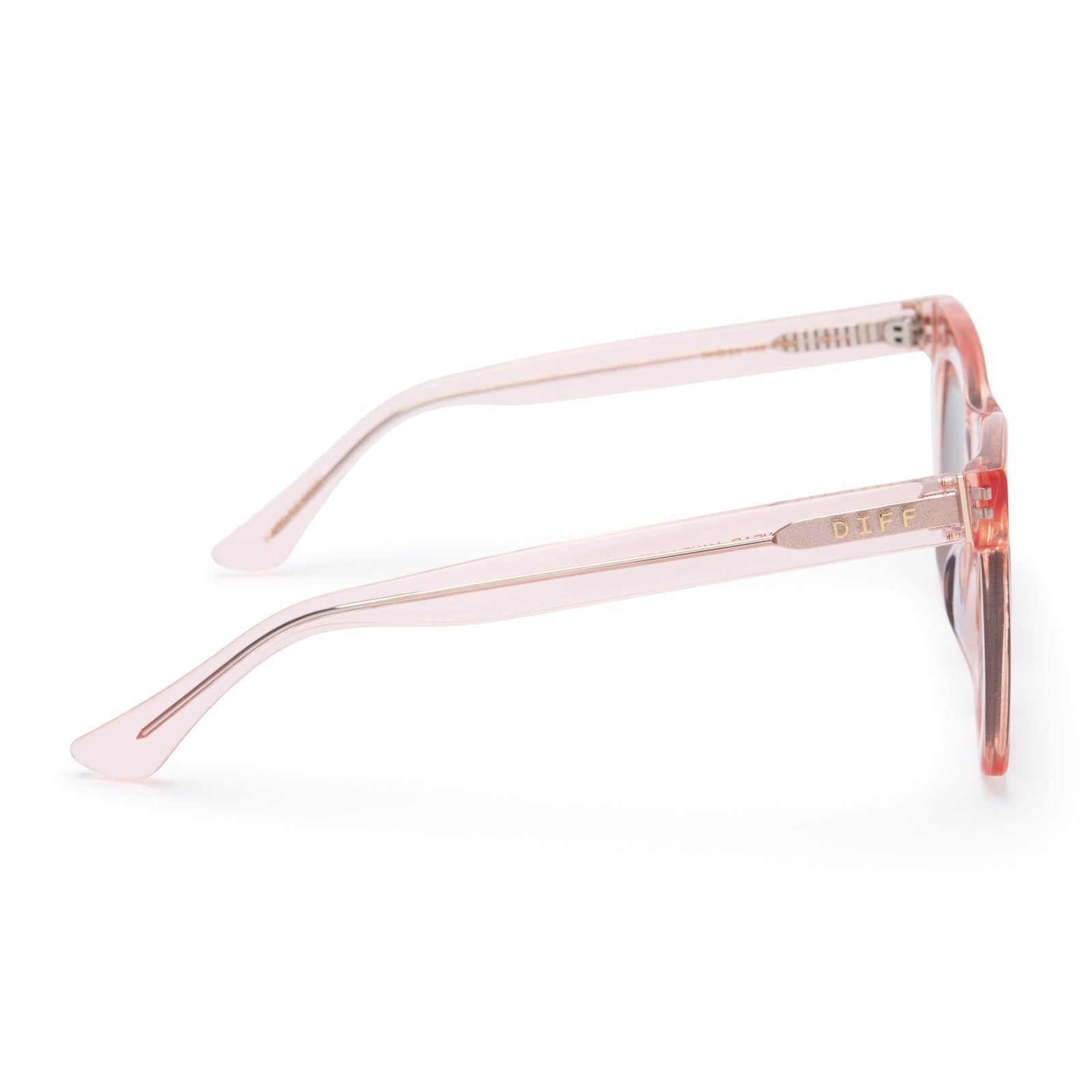 KAIA - LIGHT PINK CRYSTAL + BROWN GRADIENT SUNGLASSES sold by Diff Eyewear product image thumbnail 3