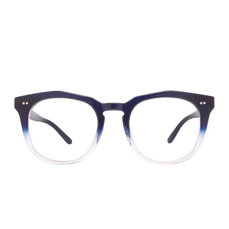 WESTON - NAVY OMBRE + BLUE LIGHT TECHNOLOGY CLEAR GLASSES sold by Diff Eyewear
