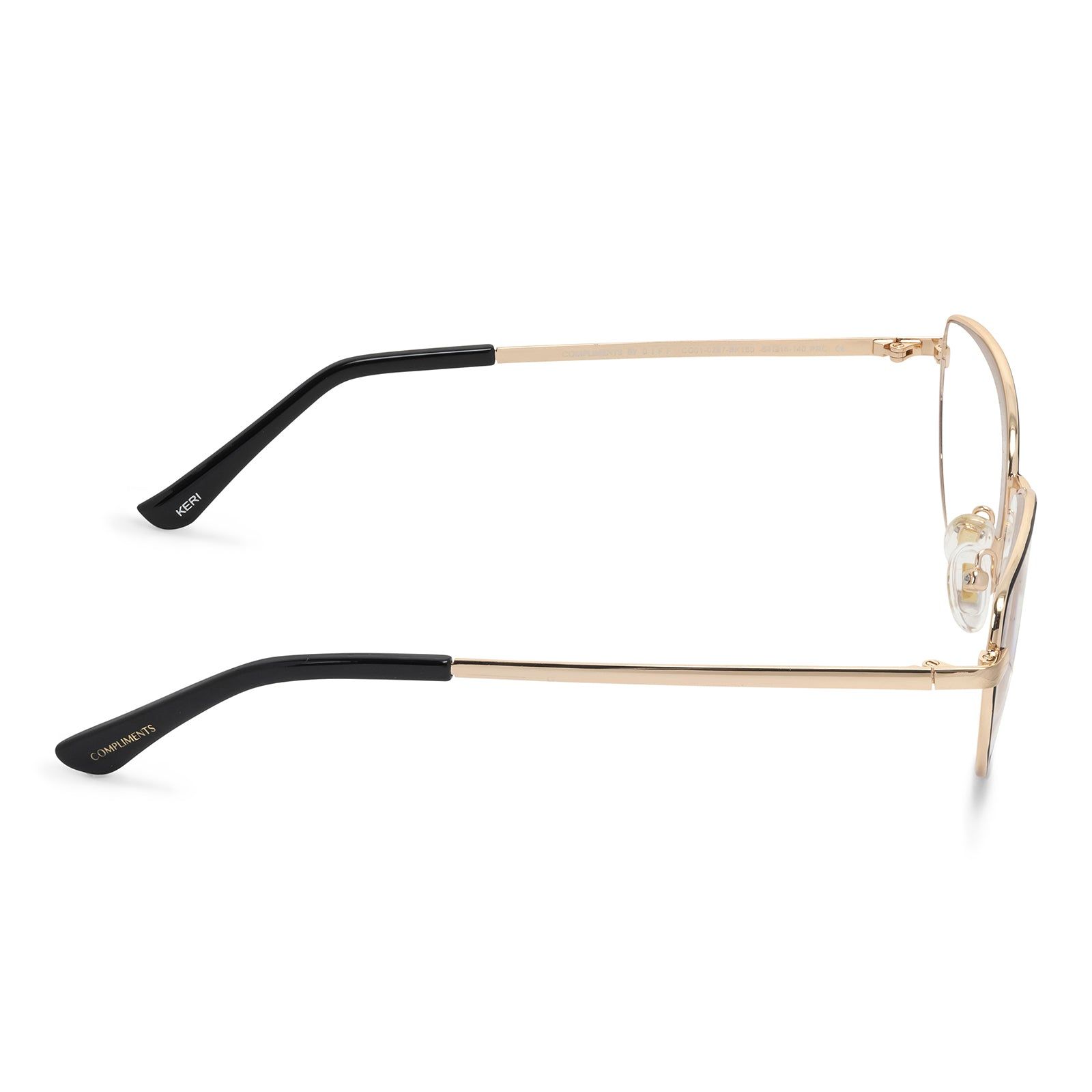 KERI - BLACK/GOLD + PRESCRIPTION GLASSES sold by Diff Eyewear product image thumbnail 3