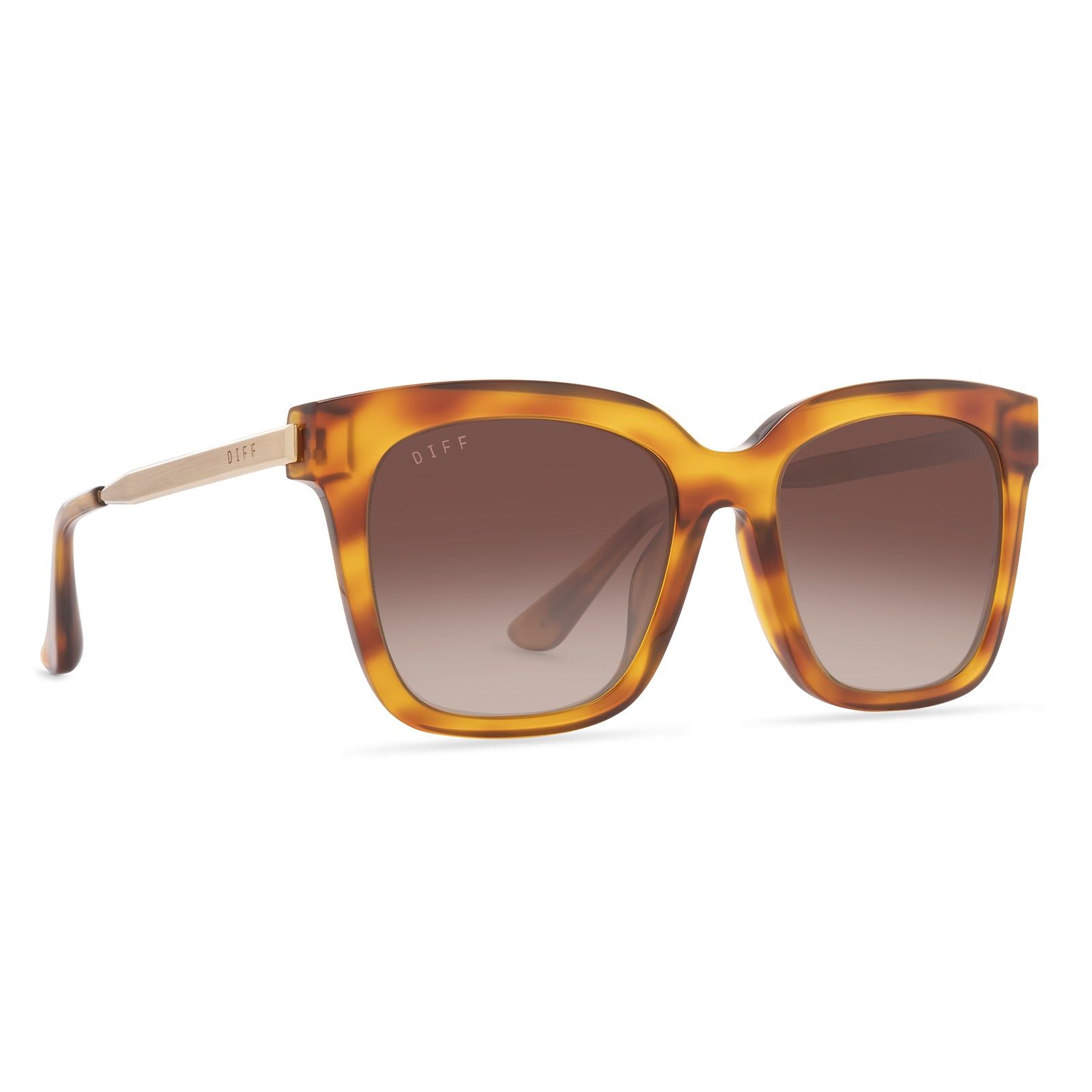 BELLA - ANDES TORTOISE + BROWN GRADIENT SUNGLASSES sold by Diff Eyewear product image thumbnail 2