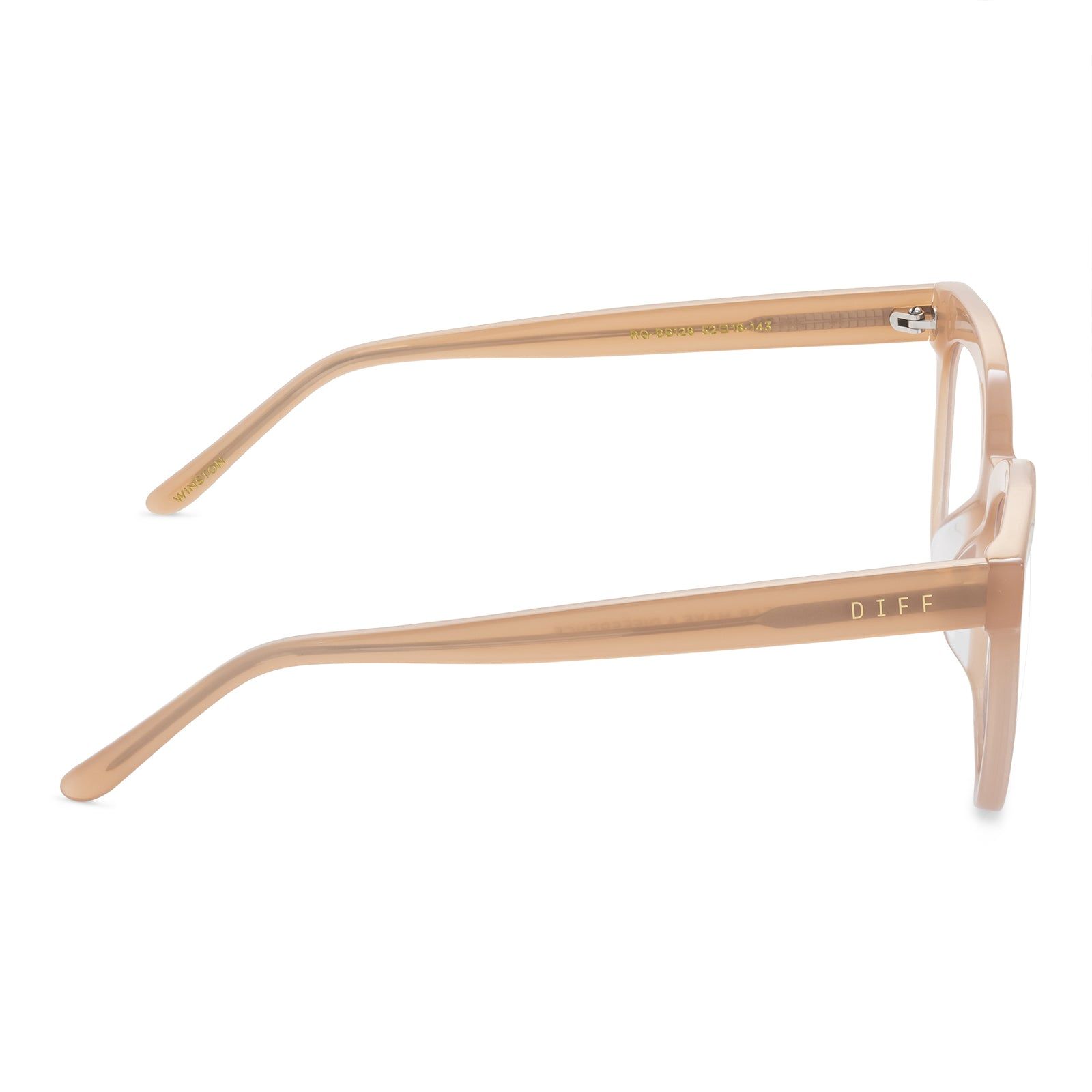 WINSTON - RUSTIQUE + CLEAR GLASSES sold by Diff Eyewear product image thumbnail 4