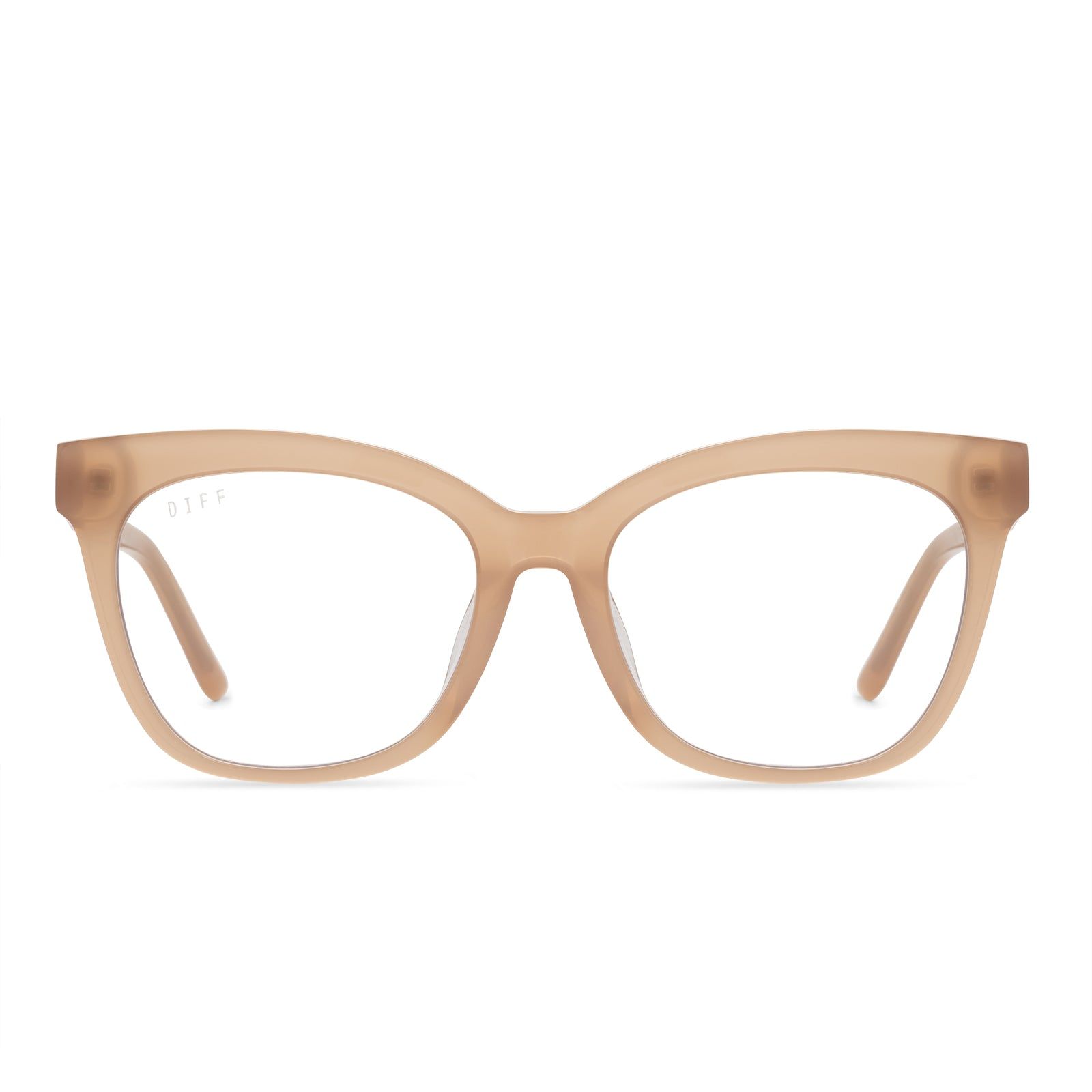 WINSTON - RUSTIQUE + CLEAR GLASSES sold by Diff Eyewear