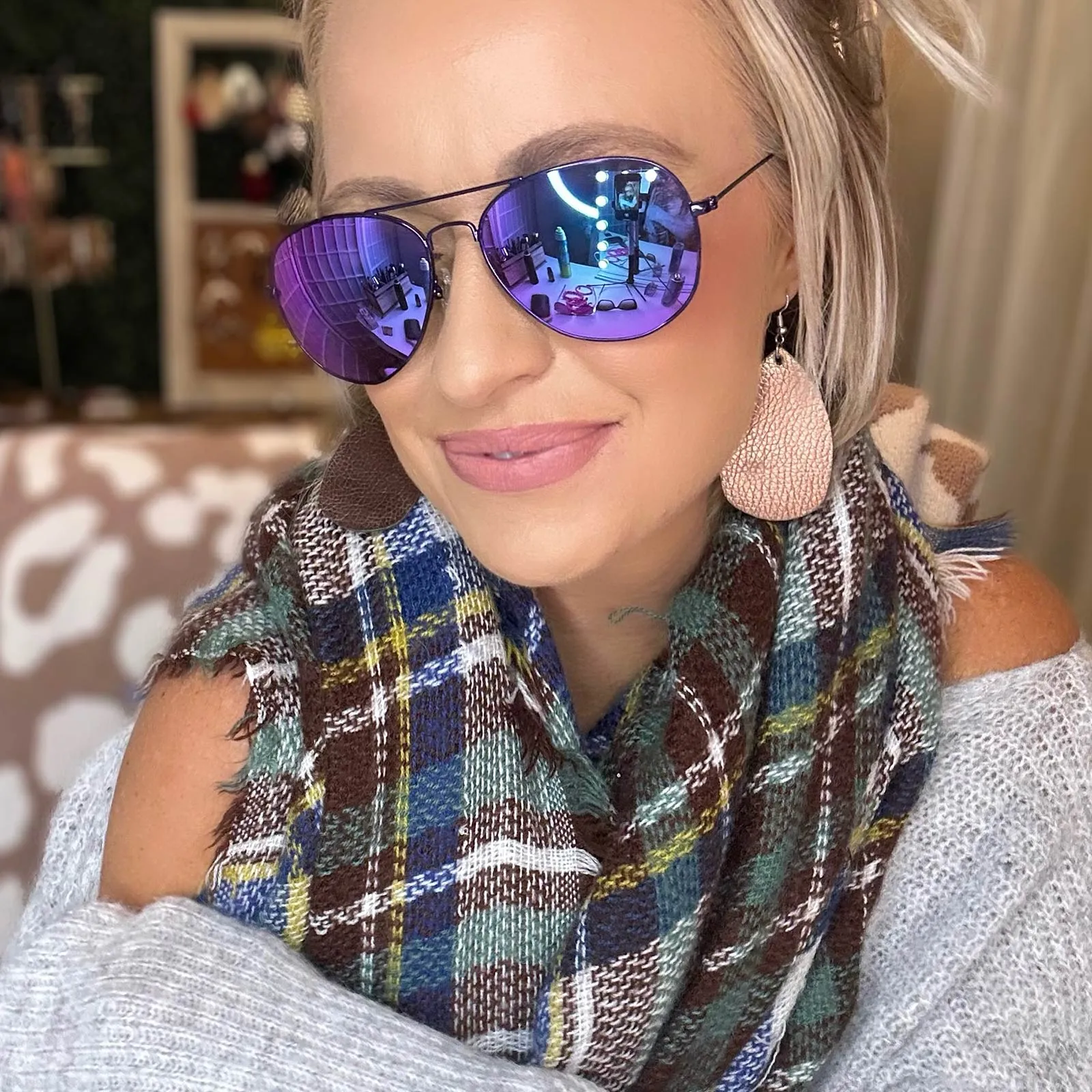 CRUZ - POSH PURPLE METALLIC + PURPLE MIRROR + POLARIZED SUNGLASSES sold by Diff Eyewear product image thumbnail 5