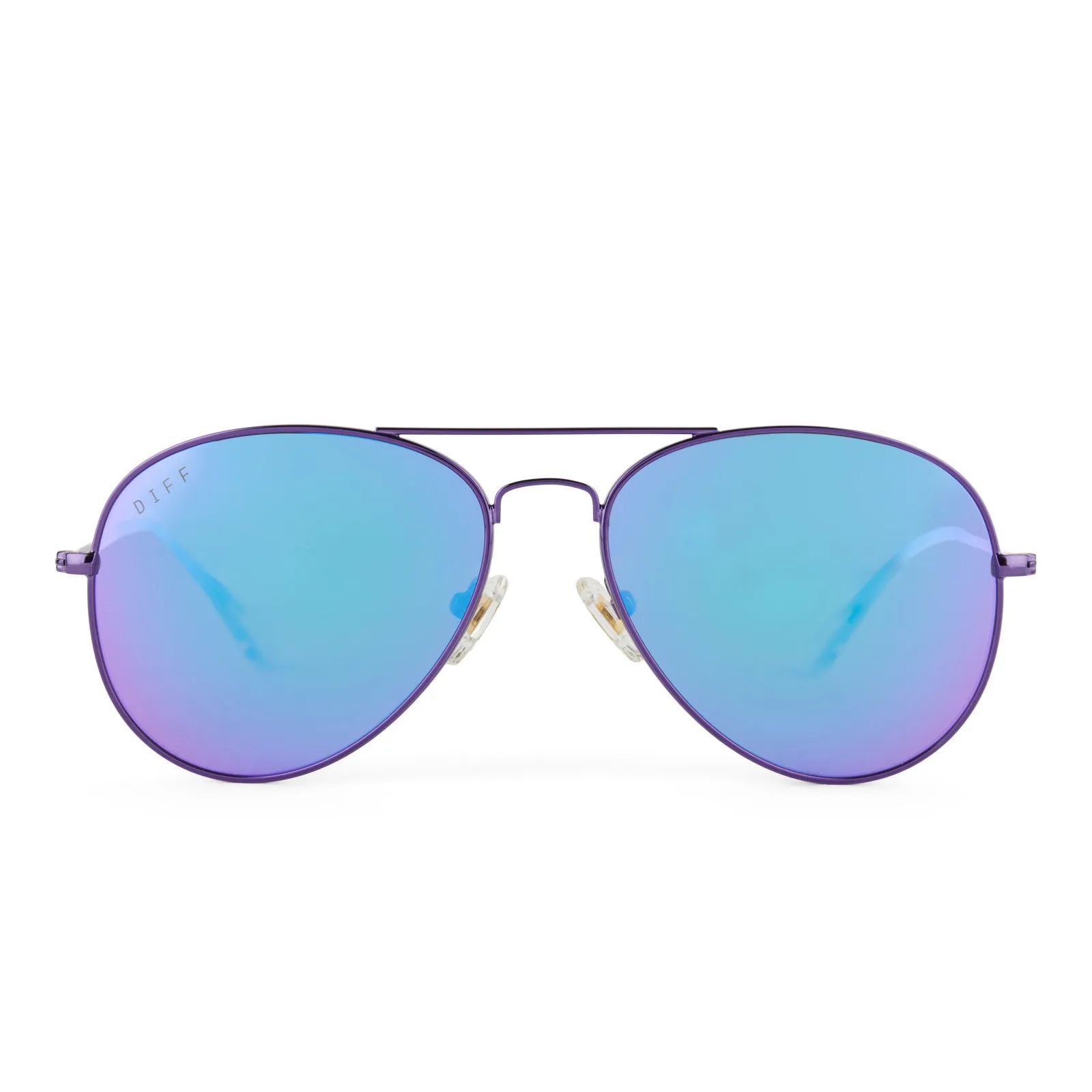 CRUZ - POSH PURPLE METALLIC + PURPLE MIRROR + POLARIZED SUNGLASSES sold by Diff Eyewear