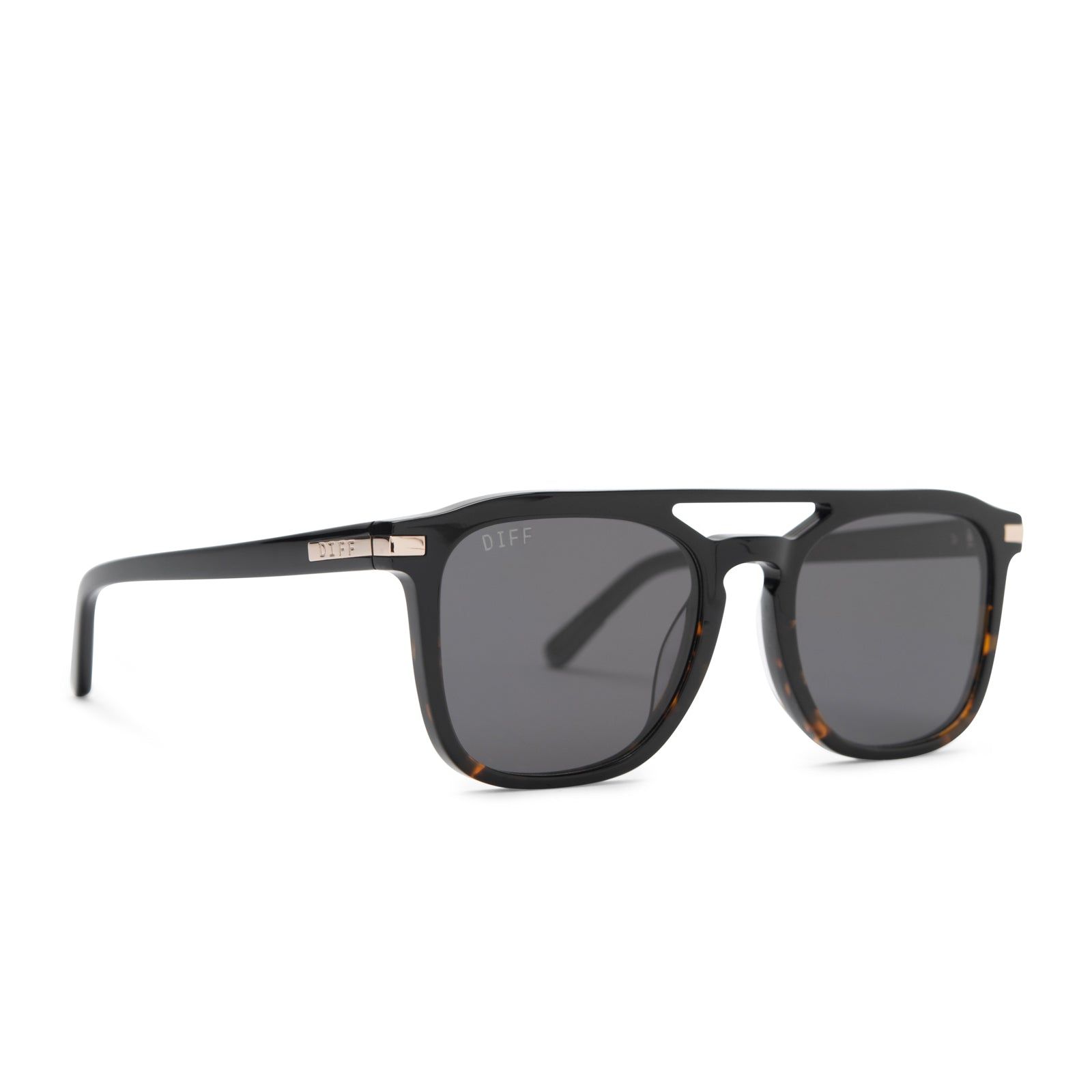 TANNER - SHADOW TORTOISE SUNGLASSES + GREY POLARIZED sold by Diff Eyewear product image thumbnail 2