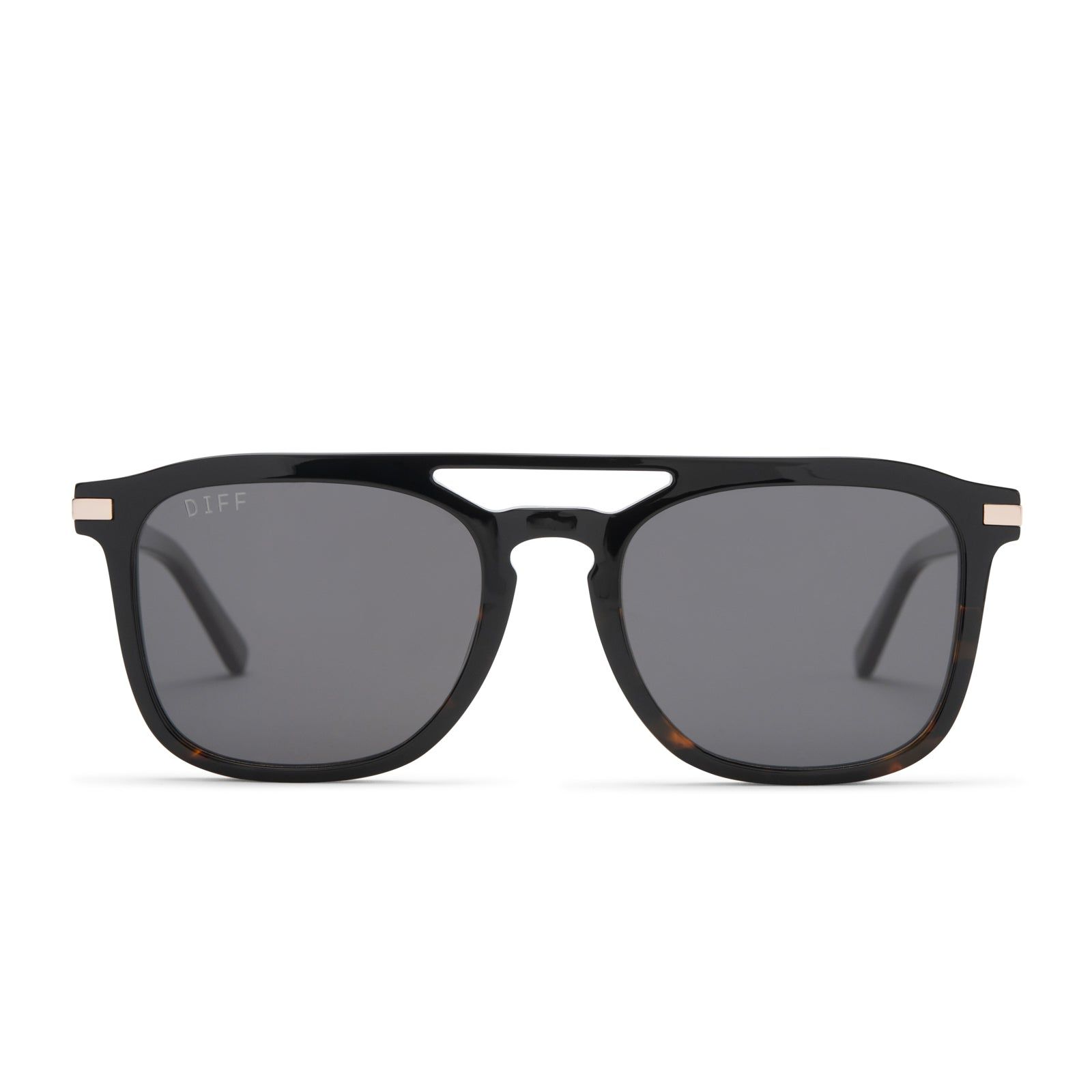 TANNER - SHADOW TORTOISE SUNGLASSES + GREY POLARIZED sold by Diff Eyewear