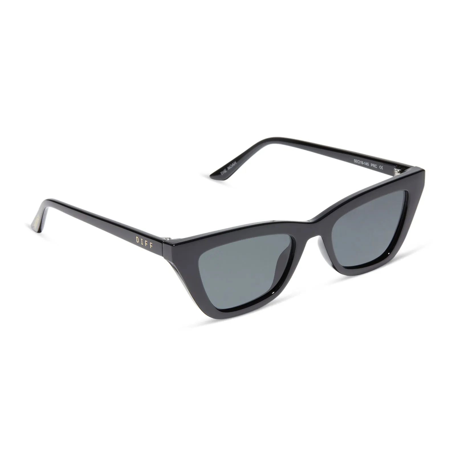 MADI NELSON - THE NOAH + BLACK + GREY + POLARIZED SUNGLASSES sold by Diff Eyewear product image thumbnail 2