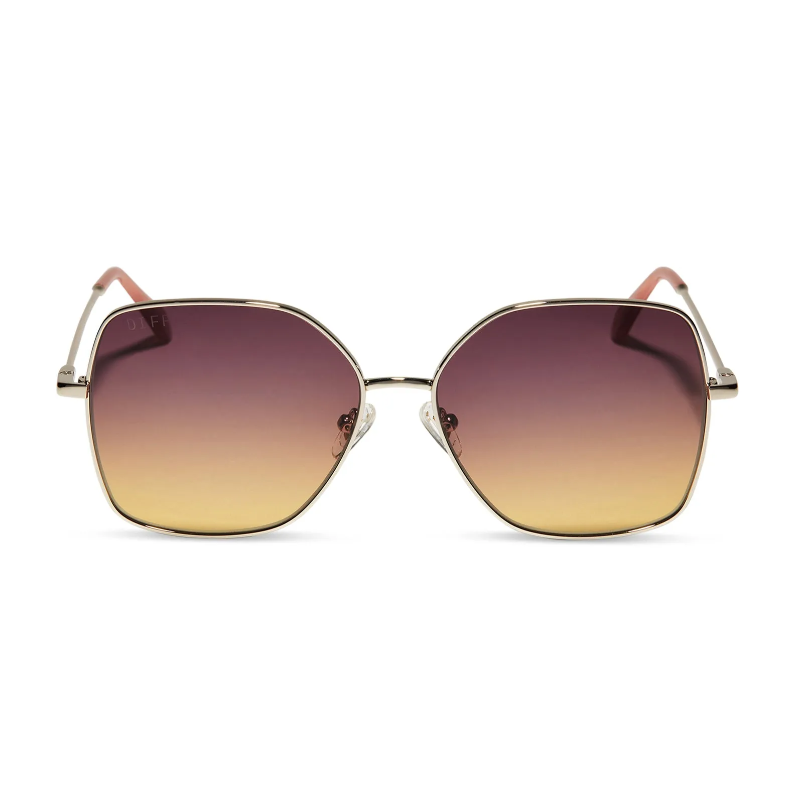 IRIS - GOLD + INCA GRADIENT SUNGLASSES sold by Diff Eyewear