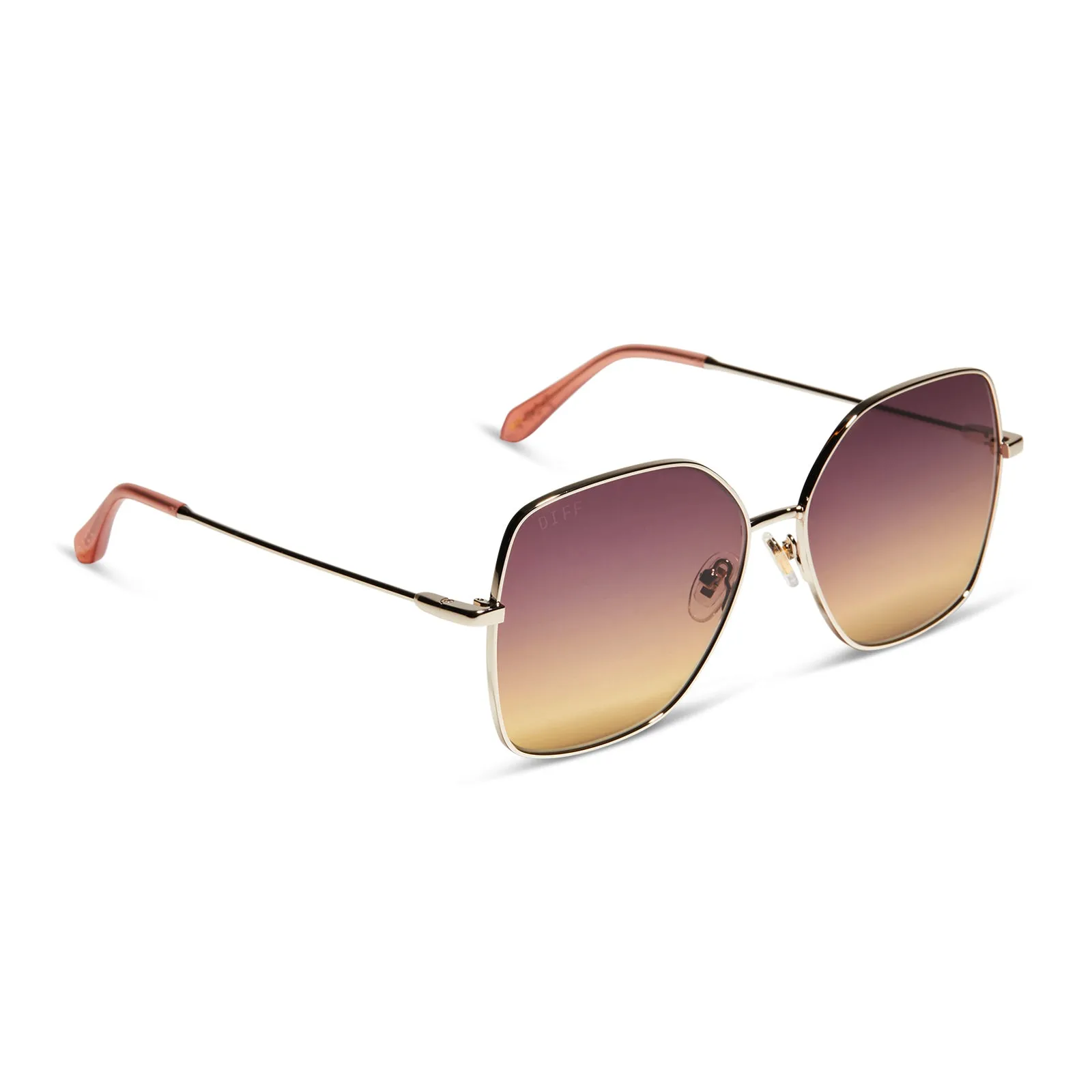 IRIS - GOLD + INCA GRADIENT SUNGLASSES sold by Diff Eyewear product image thumbnail 2