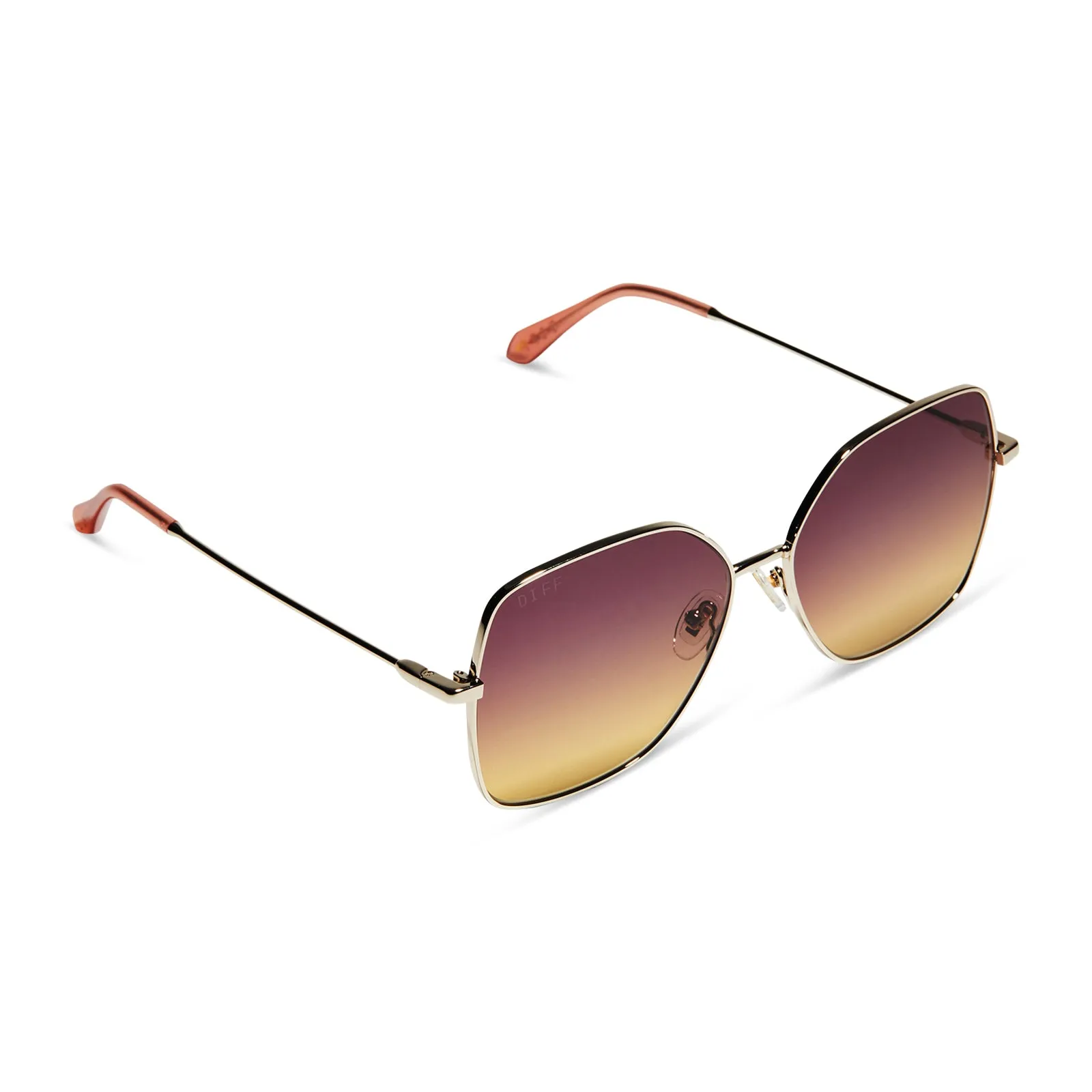 IRIS - GOLD + INCA GRADIENT SUNGLASSES sold by Diff Eyewear product image thumbnail 4